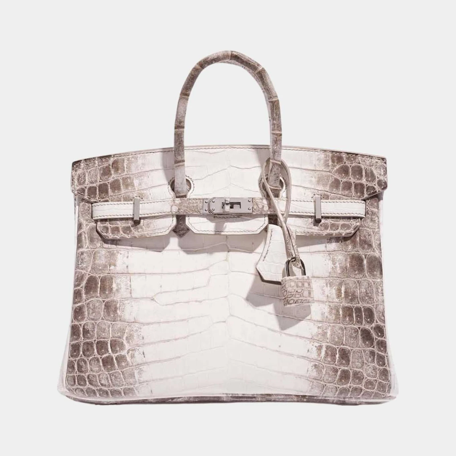 Hermès Birkin 25 Himalaya Niloticus Crocodile PHW
