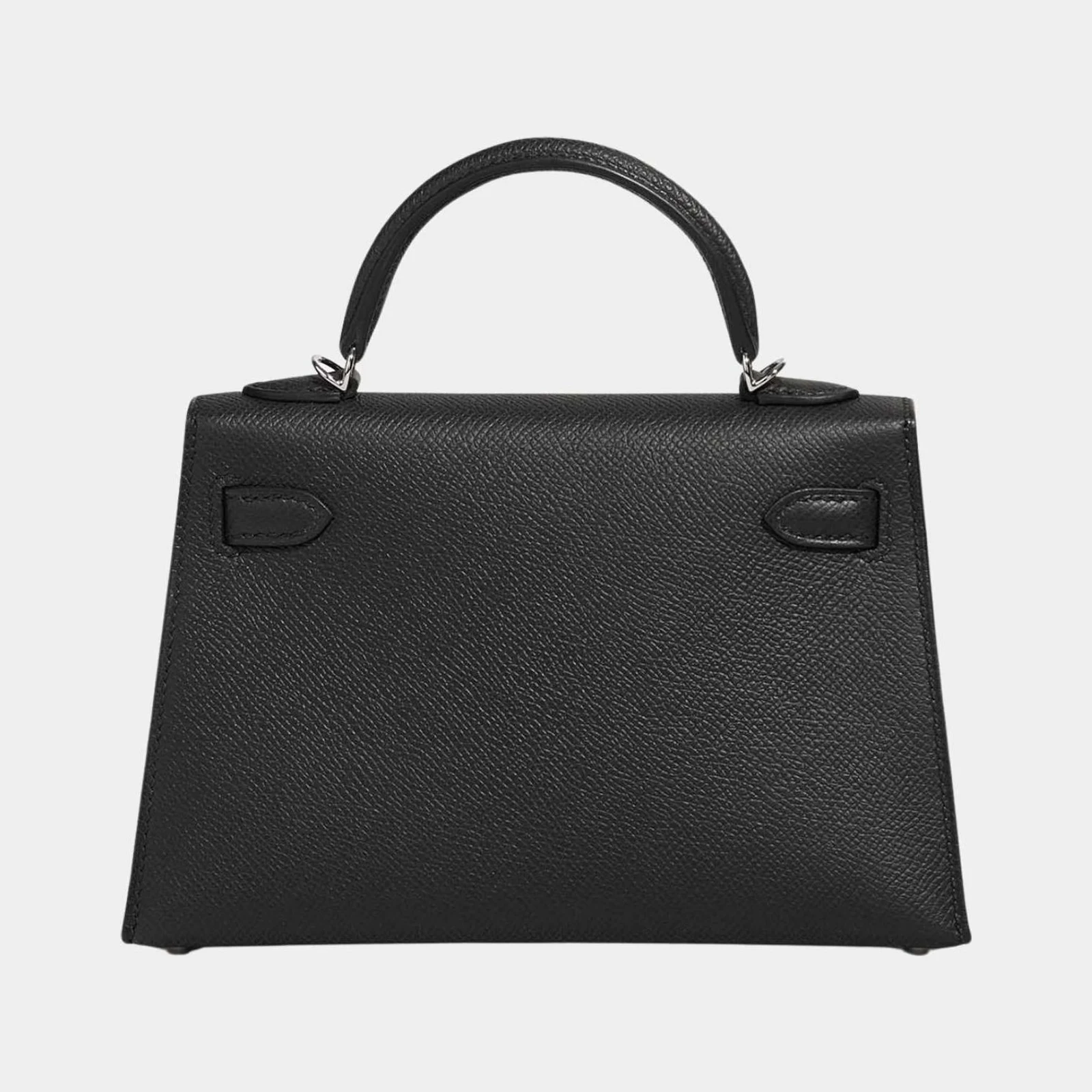 Hermès Mini Kelly Black Epsom PHW