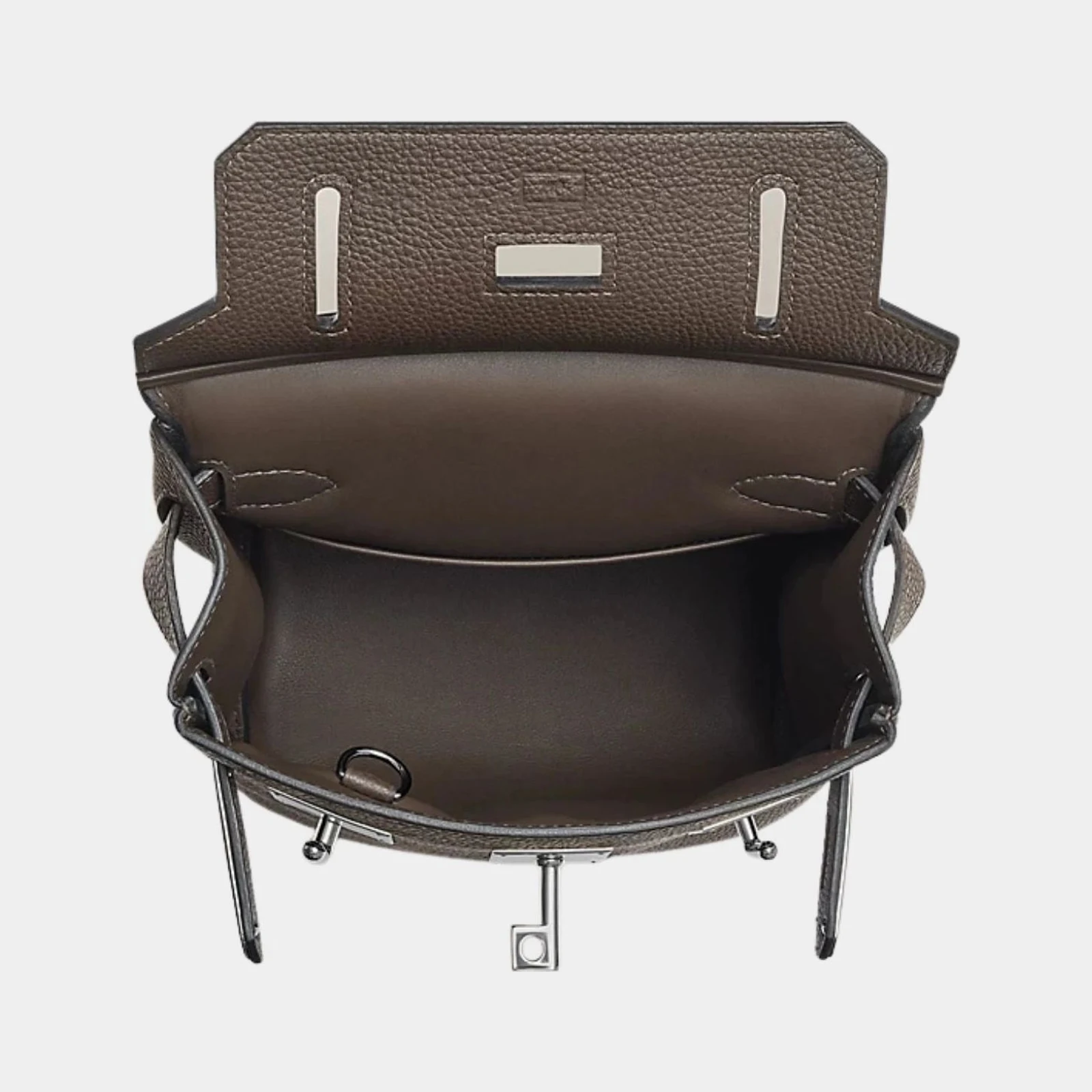 Hermès Hac a Dos PM Togo Gris Etain PHW