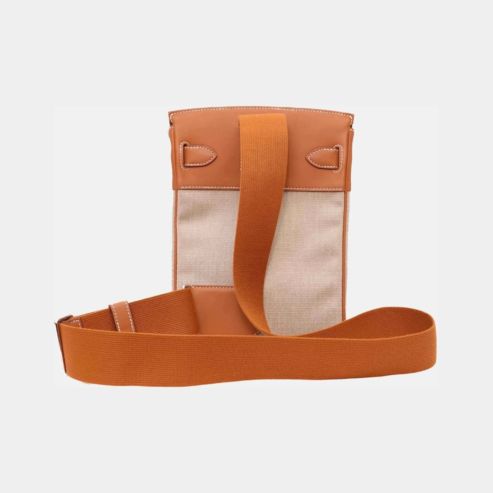 Hermès HAC A Dos PM Gold/Ficelle in Leather/Canvas PHW