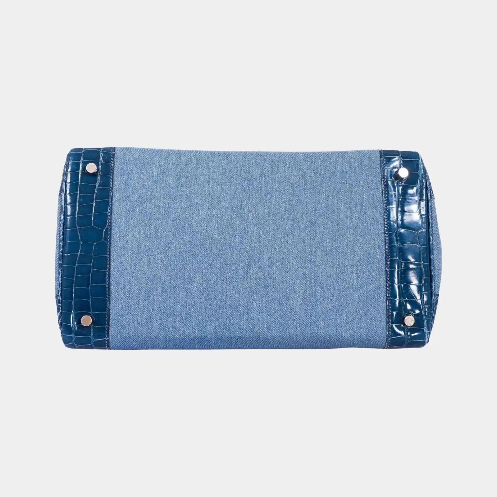 Hermès Birkin 35 Porosus Crocodile & Denim Blue Roi PHW