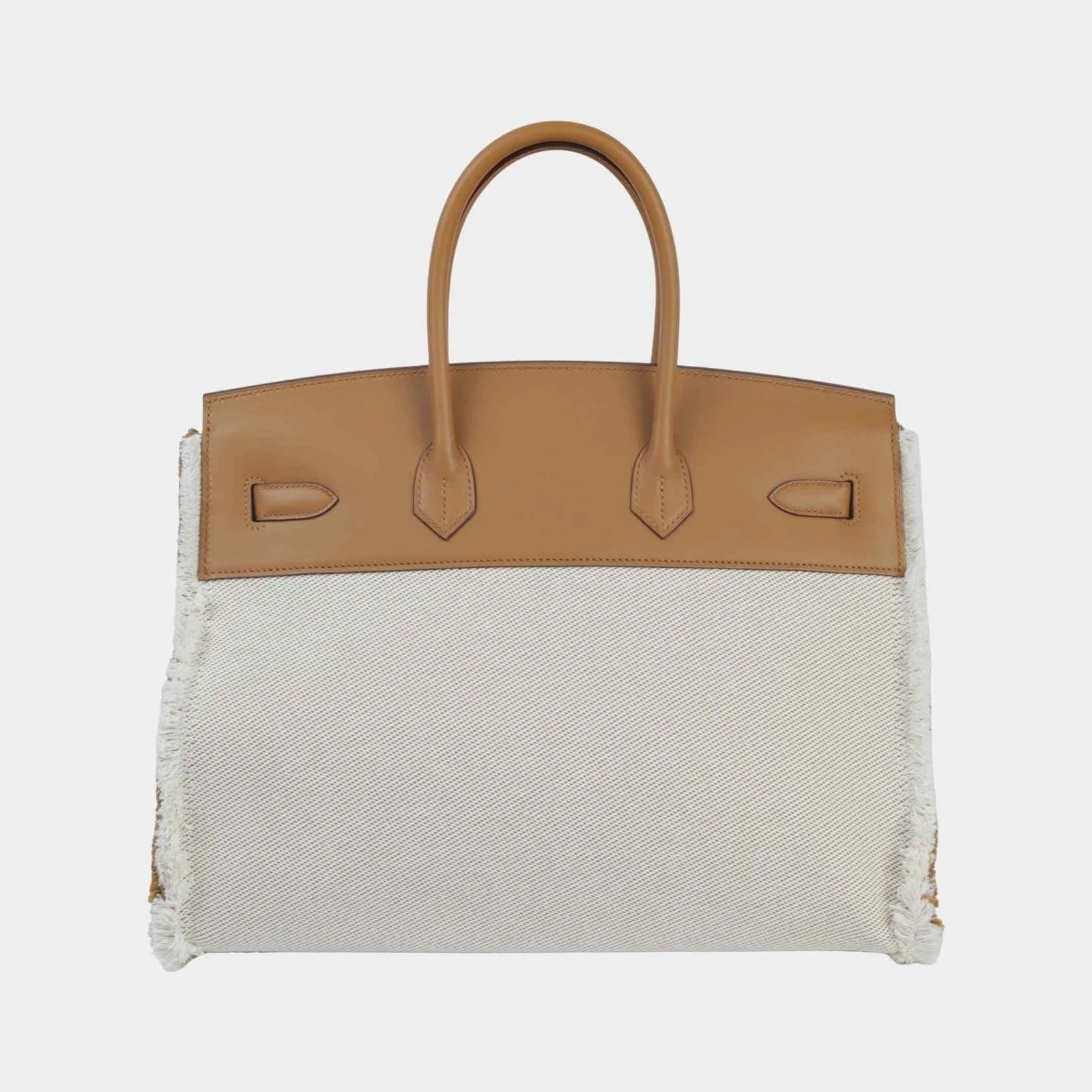 Hermès Birkin 35 Fray Fray Toile H Canvas-Swift Sesame PHW