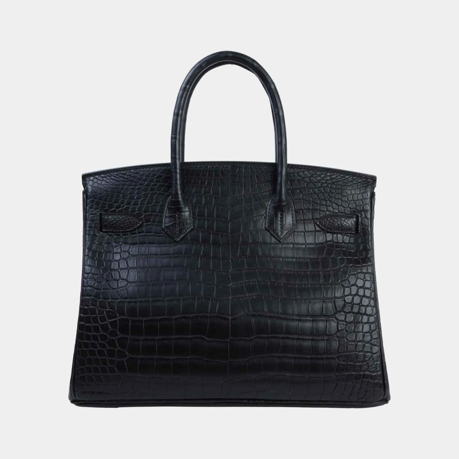 Hermès Birkin 30 Porosus Crocodile Black PHW