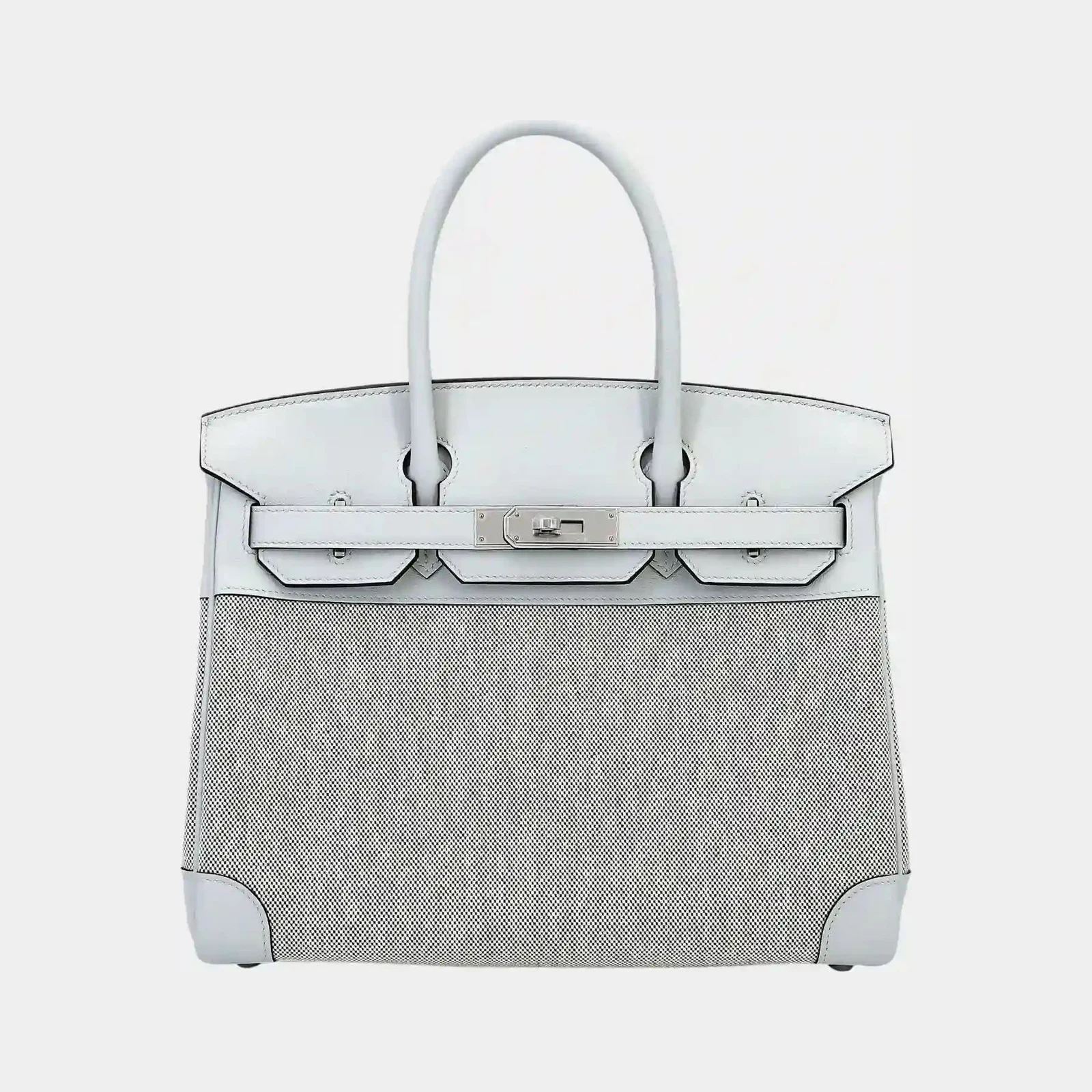 Hermès Birkin 30 Canvas-Swift Gris Platine PHW