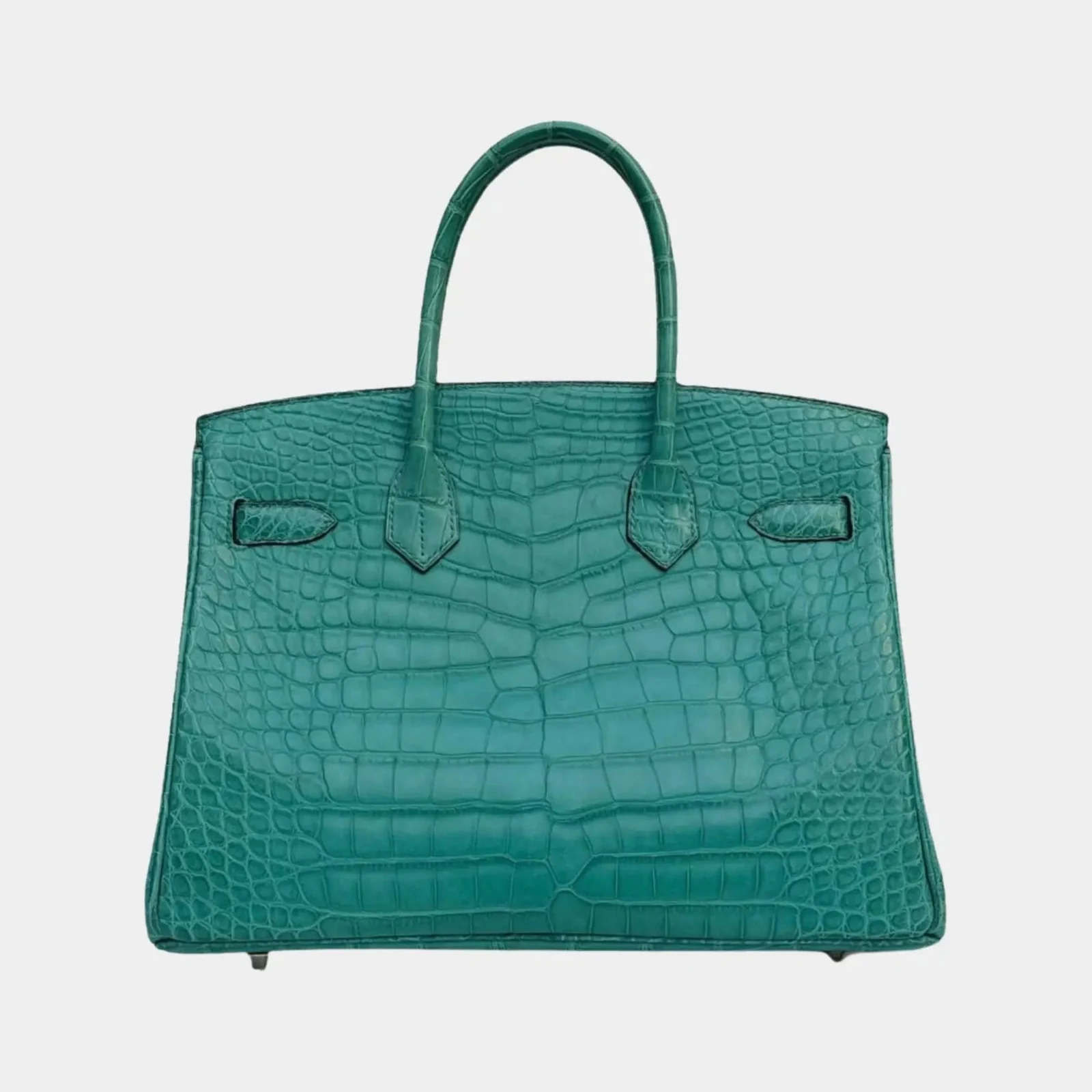 Hermès Birkin 30 Niloticus Crocodile Bleu Paon PHW