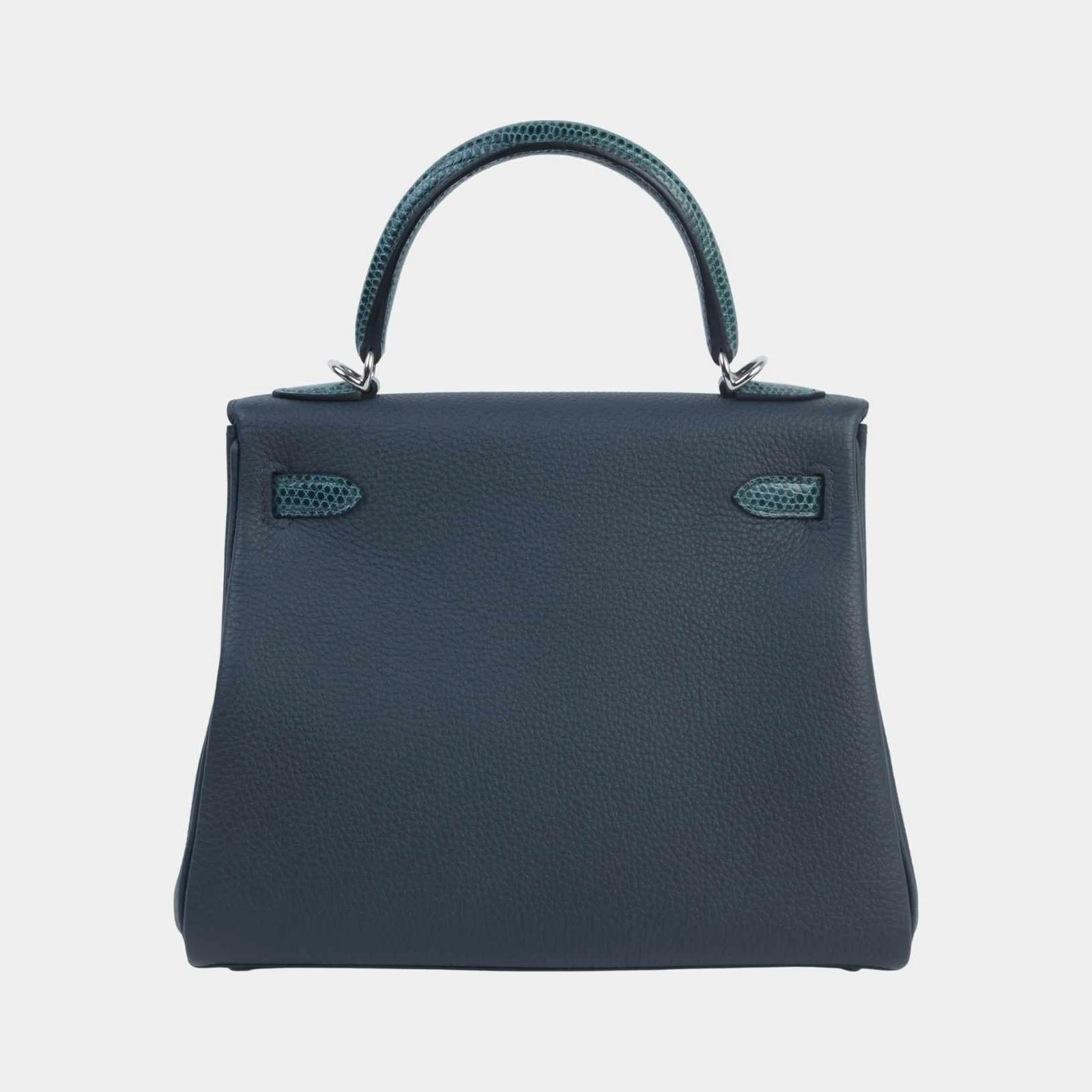 Hermès Kelly 25 Touch Togo Lizard Vert Cypress/Vert Rousseau PHW