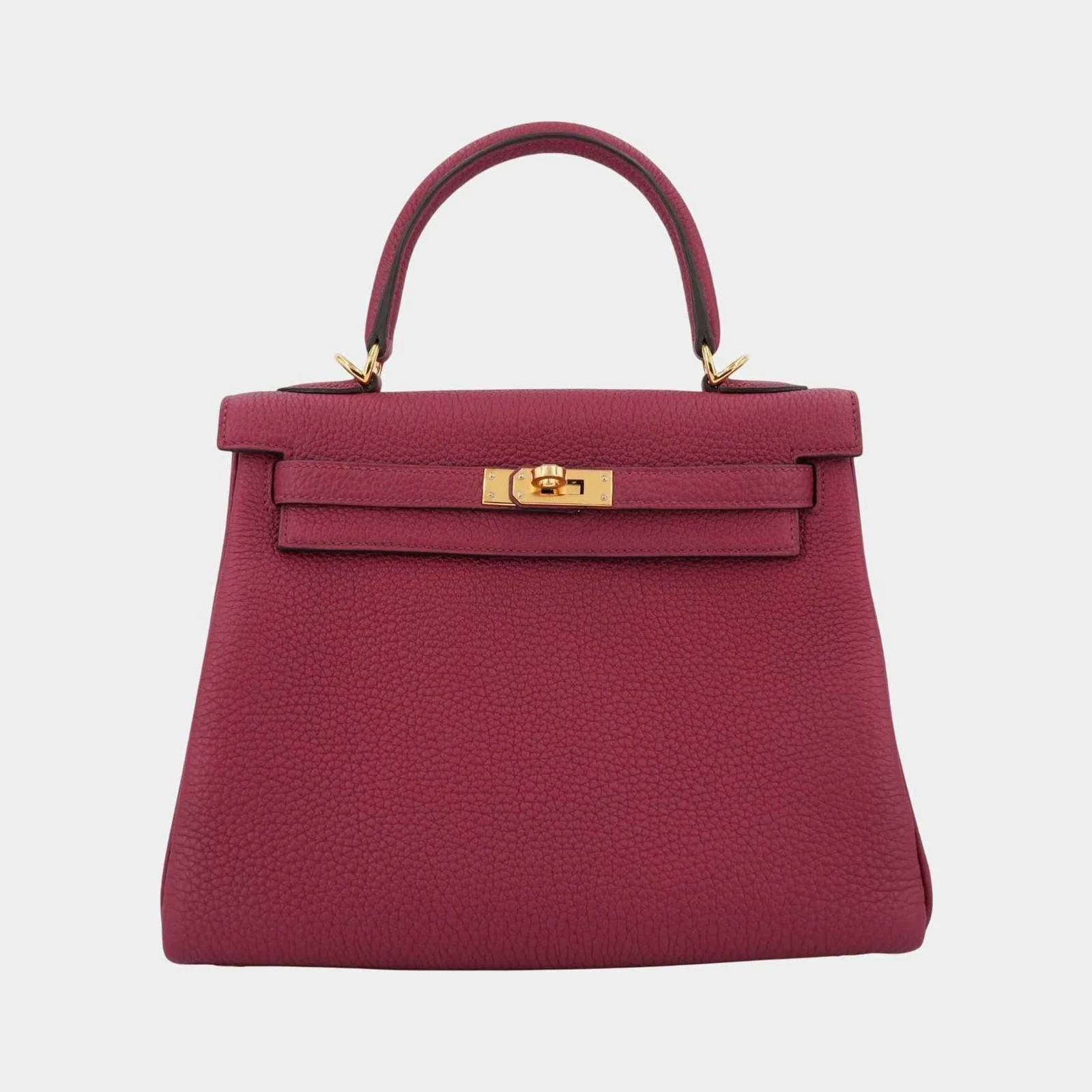 Hermès Kelly 25 Togo Rouge Grenat GHW