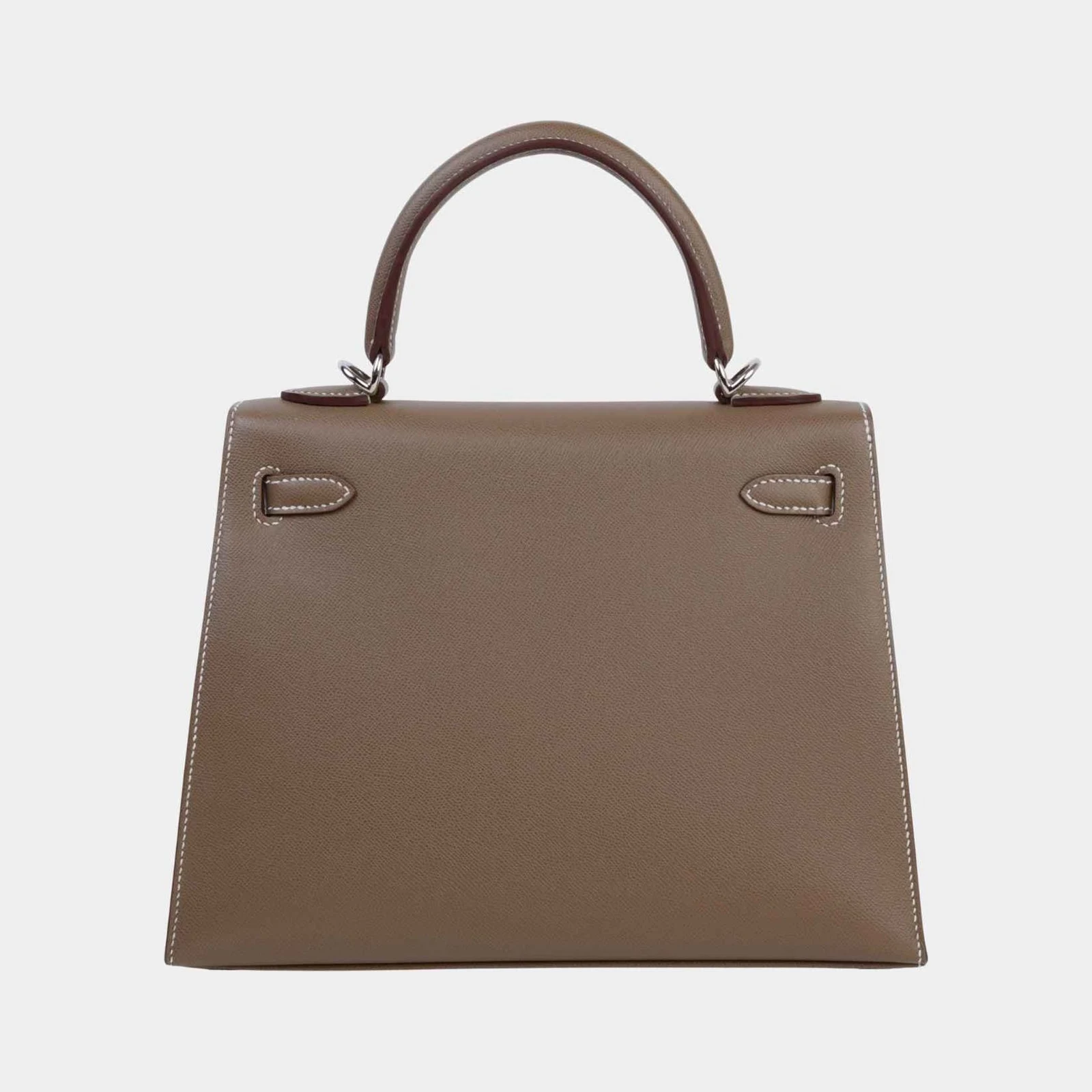 Hermès Kelly 25 Sellier Madame Etoupe/Bamboo PHW