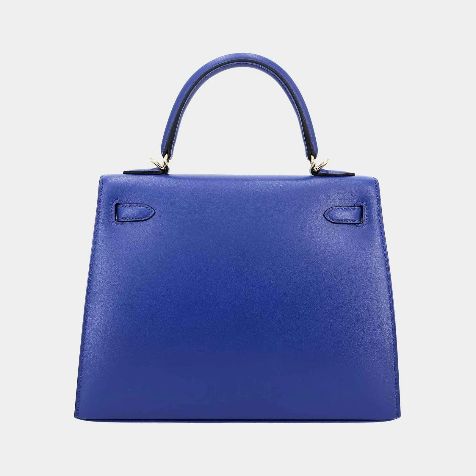 Hermès Kelly 25 Sellier Tadelakt Bleu Electrique GHW