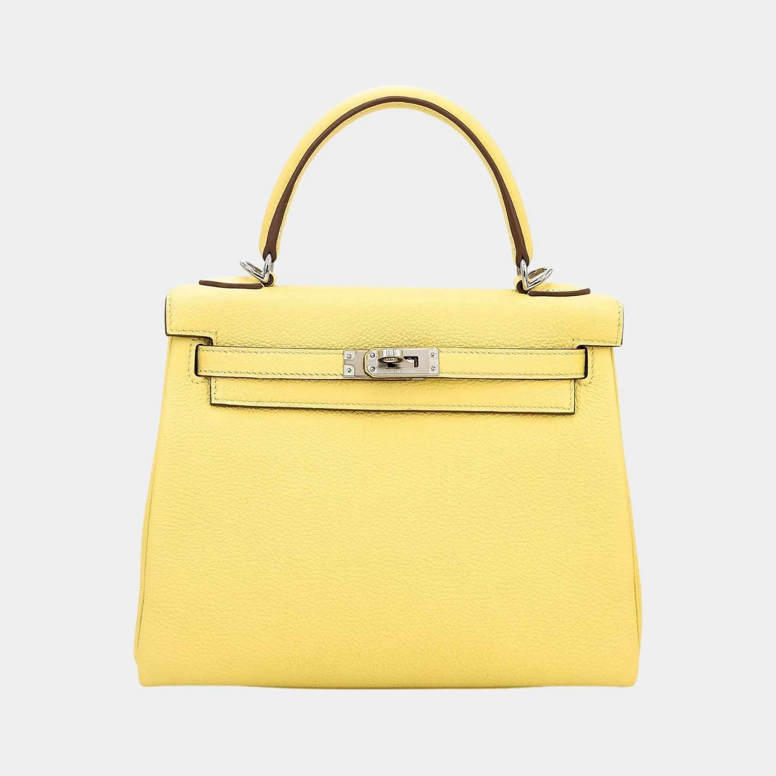 Hermès Kelly 25 Togo Jaune Poussin PHW