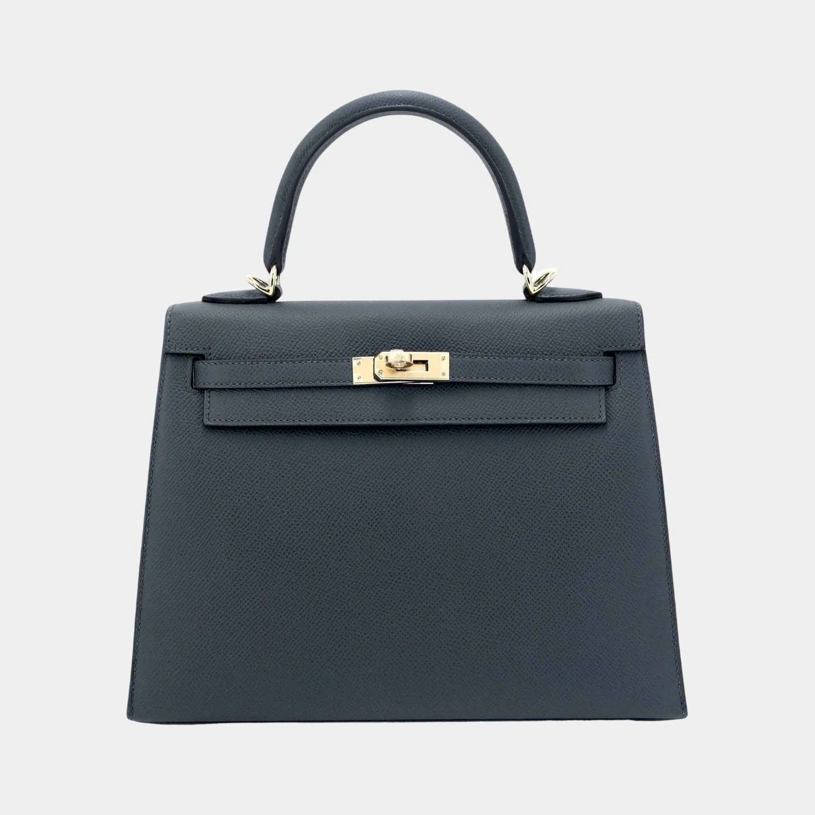 Hermès Kelly 25 Epsom Sellier Gris Misty PBHW