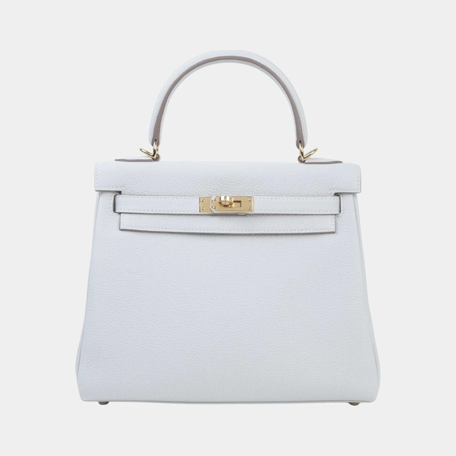 Hermès Kelly 25 Togo Gris Pale GHW