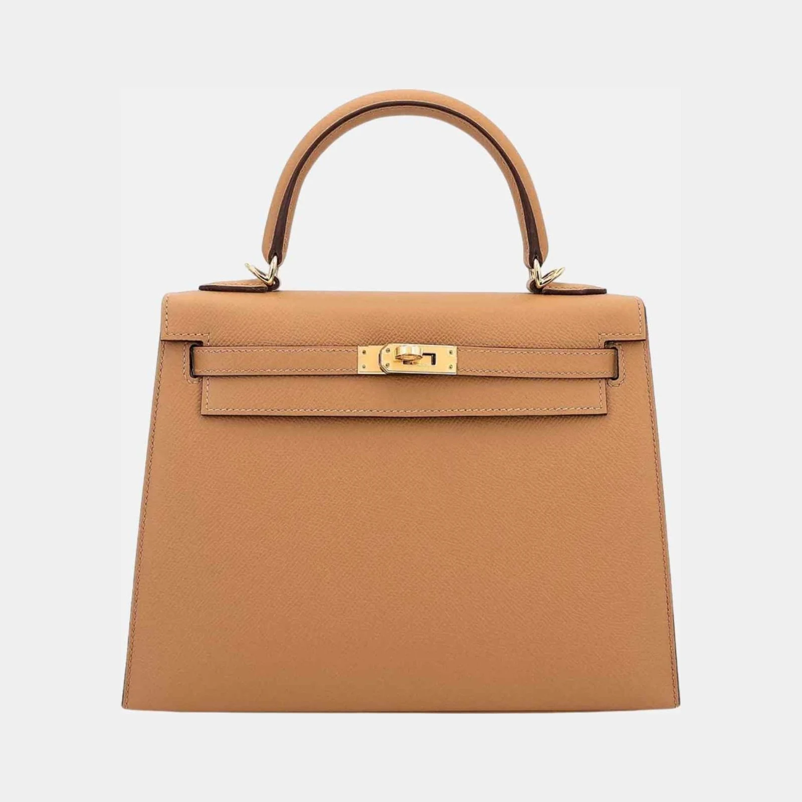 Hermès Kelly 25 Epsom Sellier Biscuit GHW