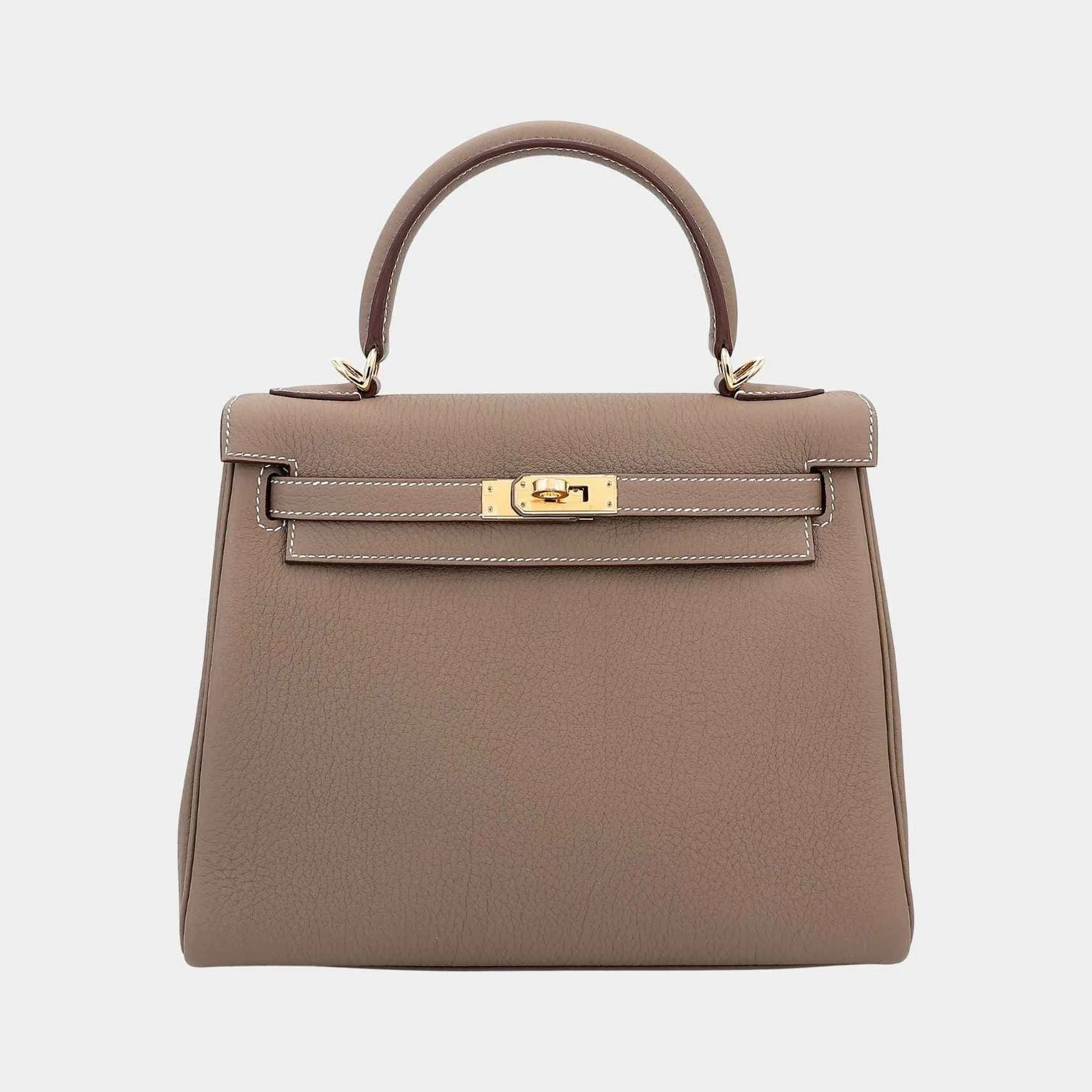Hermès Kelly 25 Togo Etoupe GHW