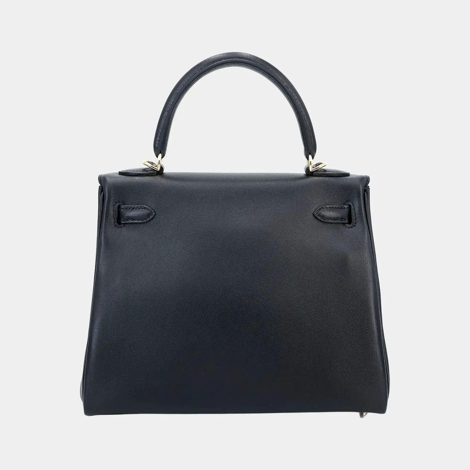 Hermès Kelly 25 Veau Cheri Black GHW