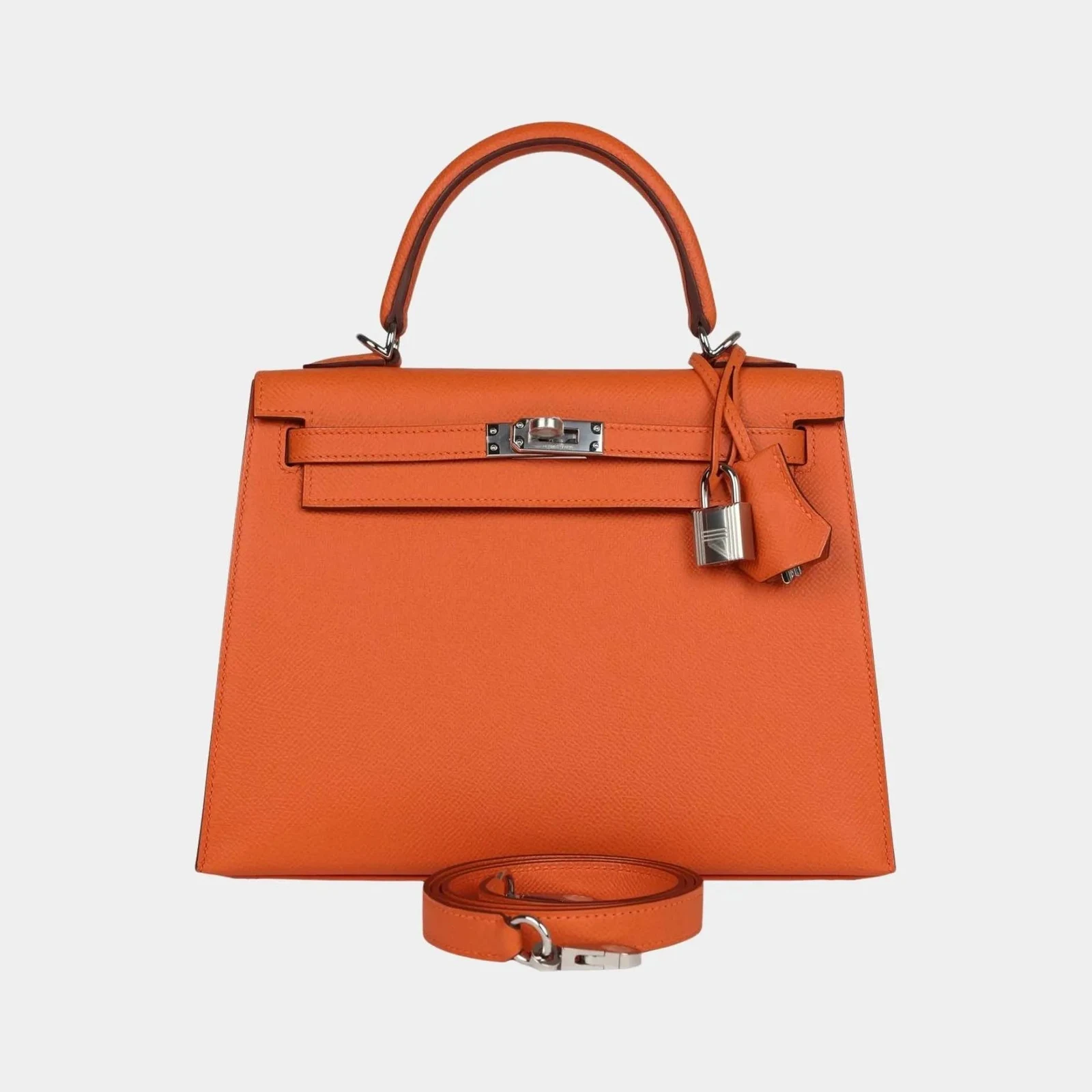 Hermès Kelly 25 Epsom Orange H PHW