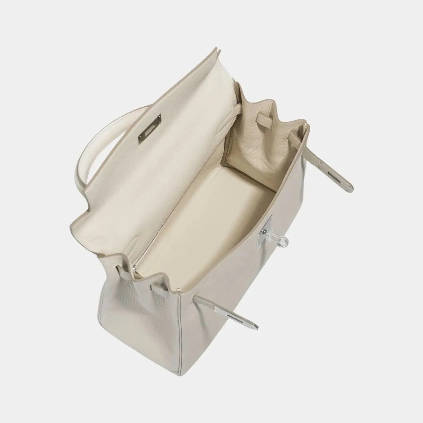 Hermès Kelly 25 Togo Craie PHW