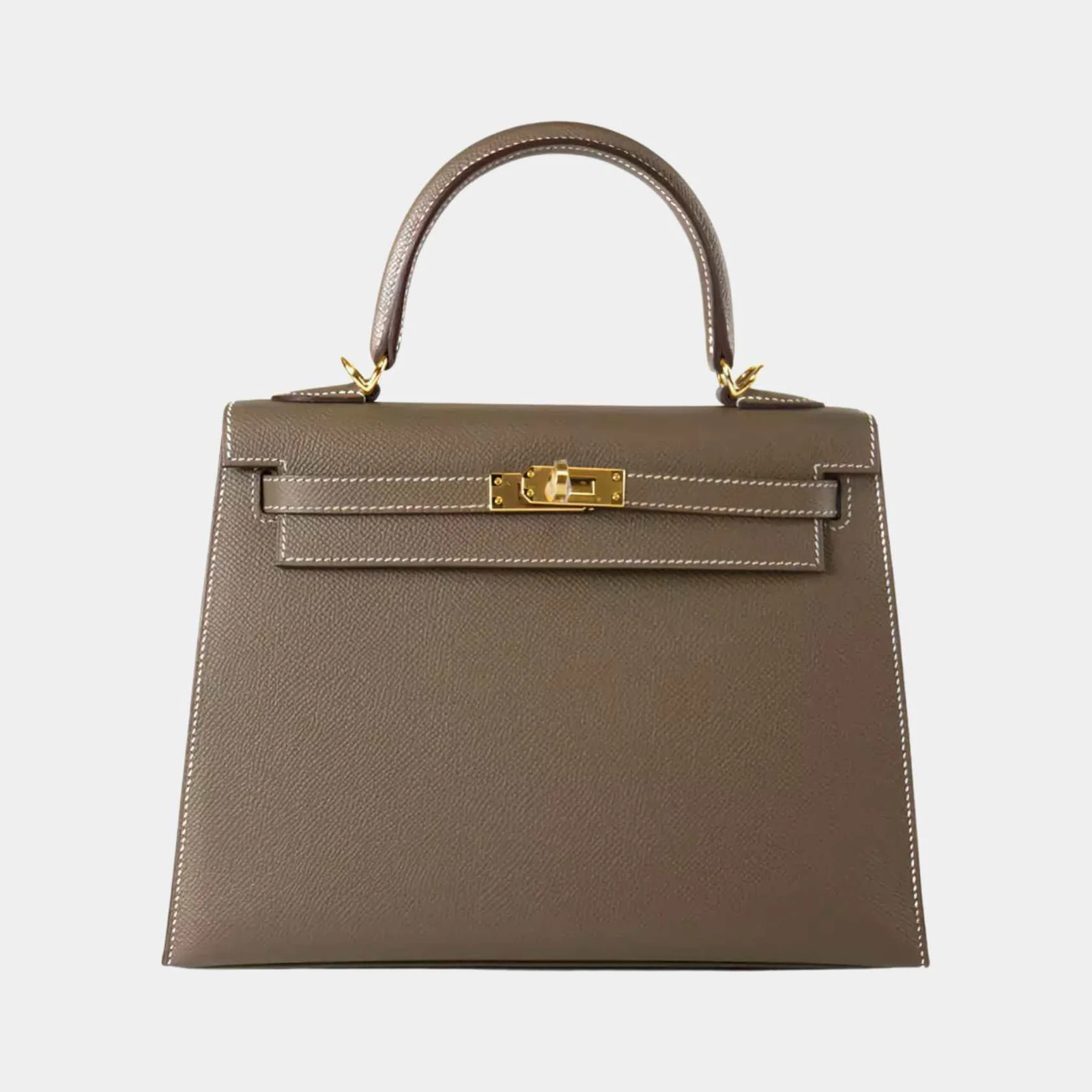 Hermès Kelly 25 Epsom Etoupe GHW