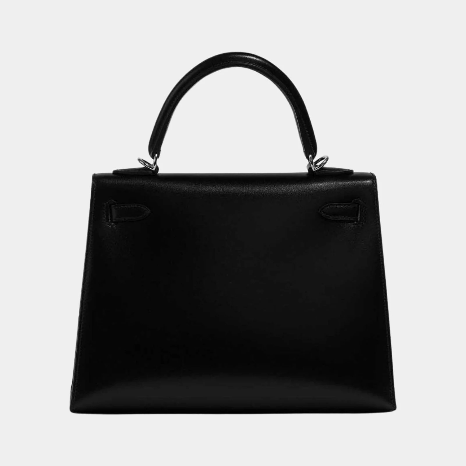 Hermès Kelly 25 Sellier Box Calf Leather Black PHW