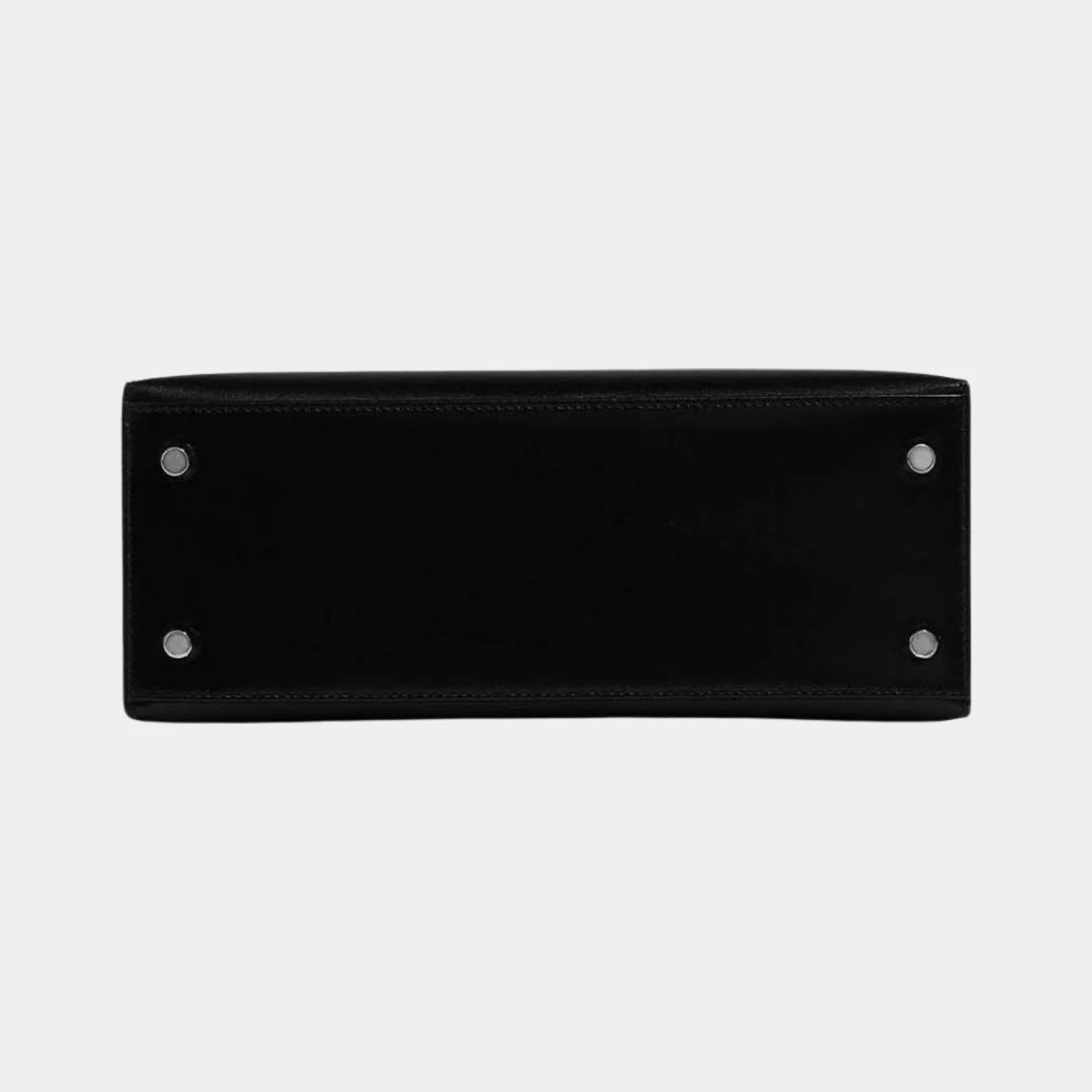 Hermès Kelly 25 Sellier Box Calf Leather Black PHW