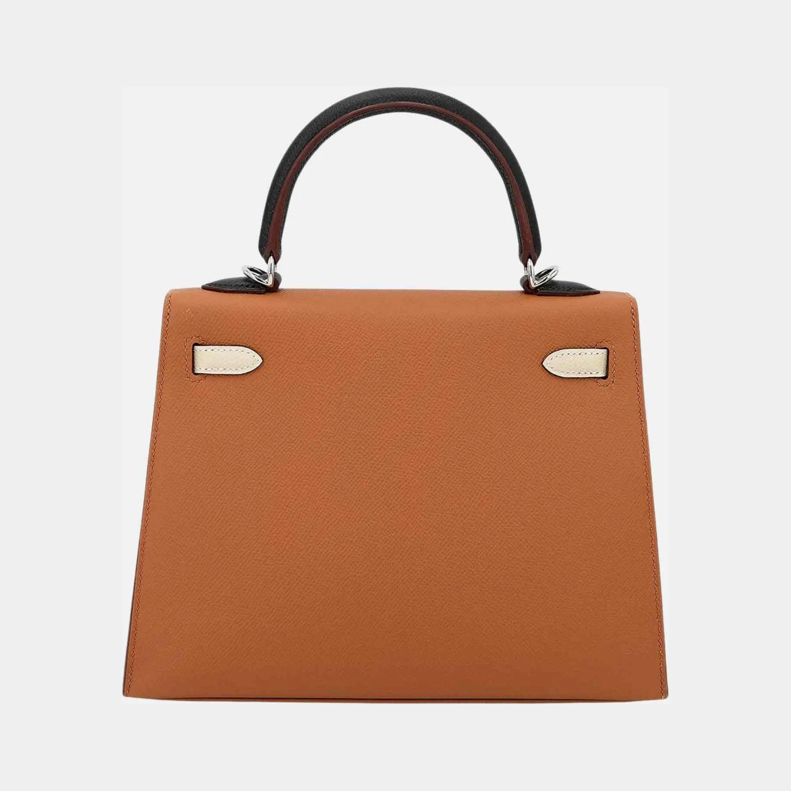 Hermès Kelly 25 Epsom Gold/Craie/Black/Bleu Saphir PHW