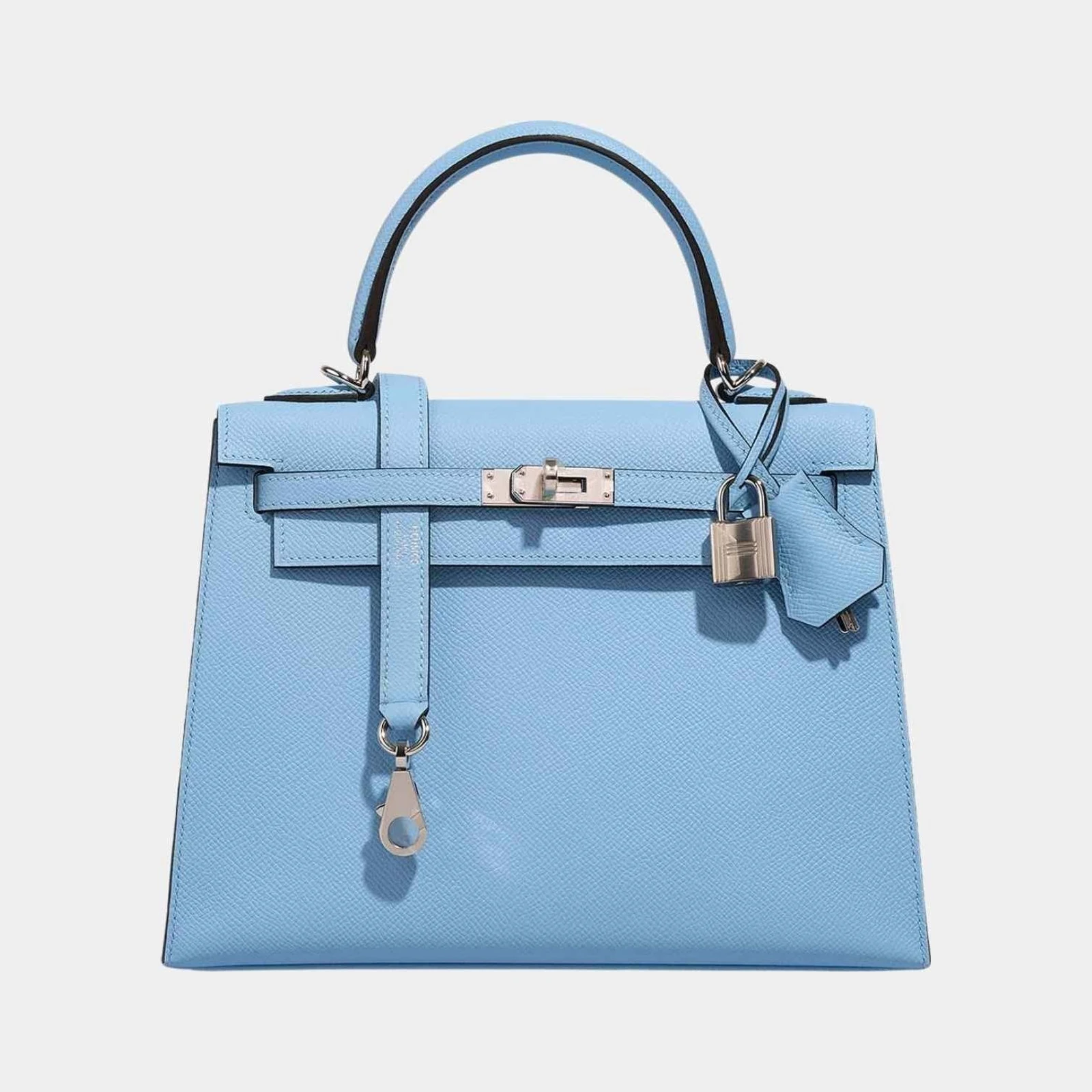 Hermès Kelly 25 Epsom Bleu Celeste PHW