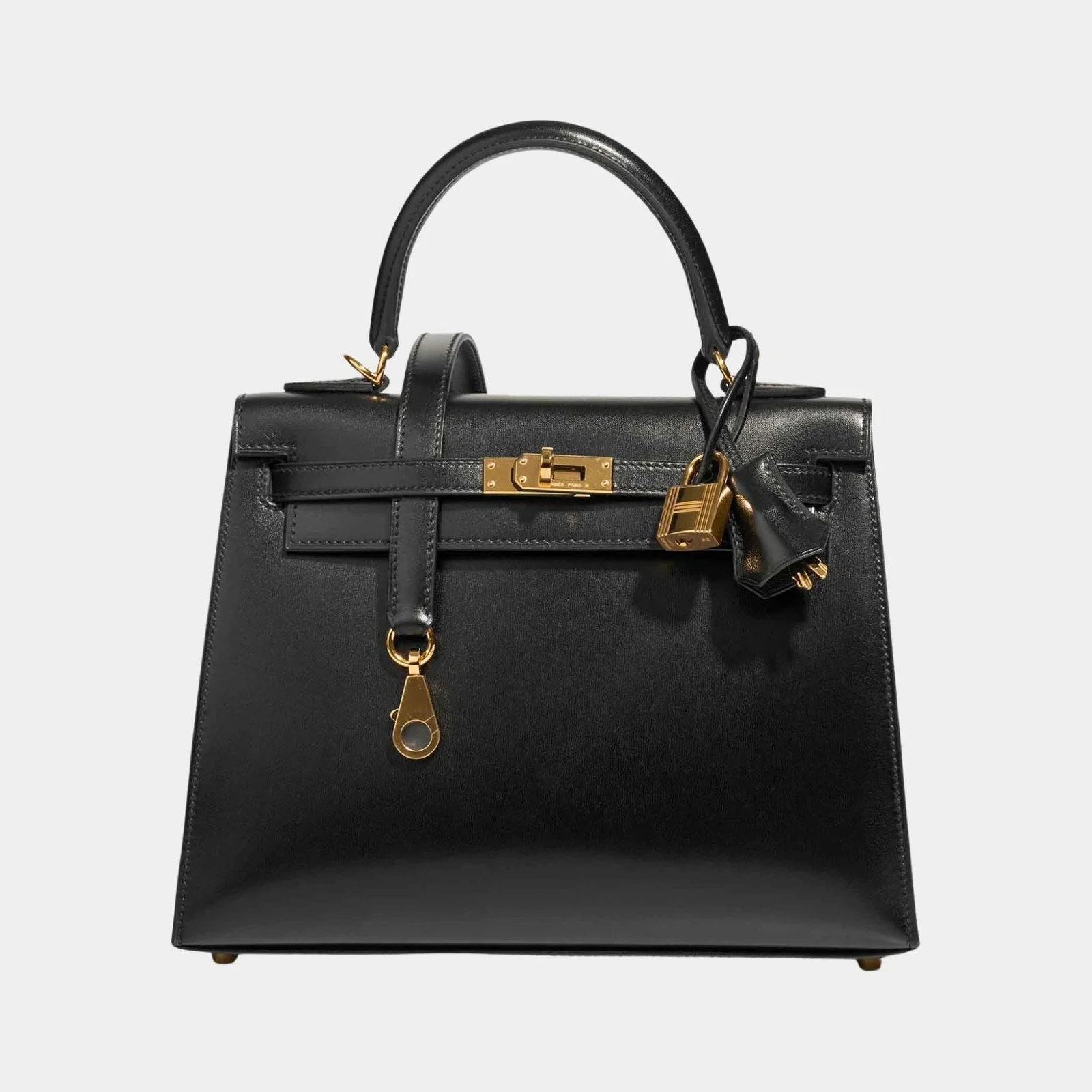 Hermès Kelly 25 Box Black GHW