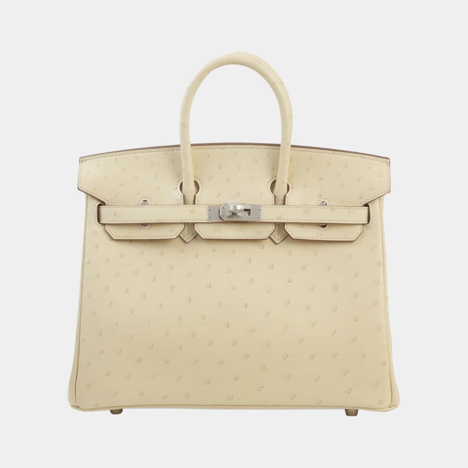 Hermès Birkin 25 Ostrich Parchemin PHW