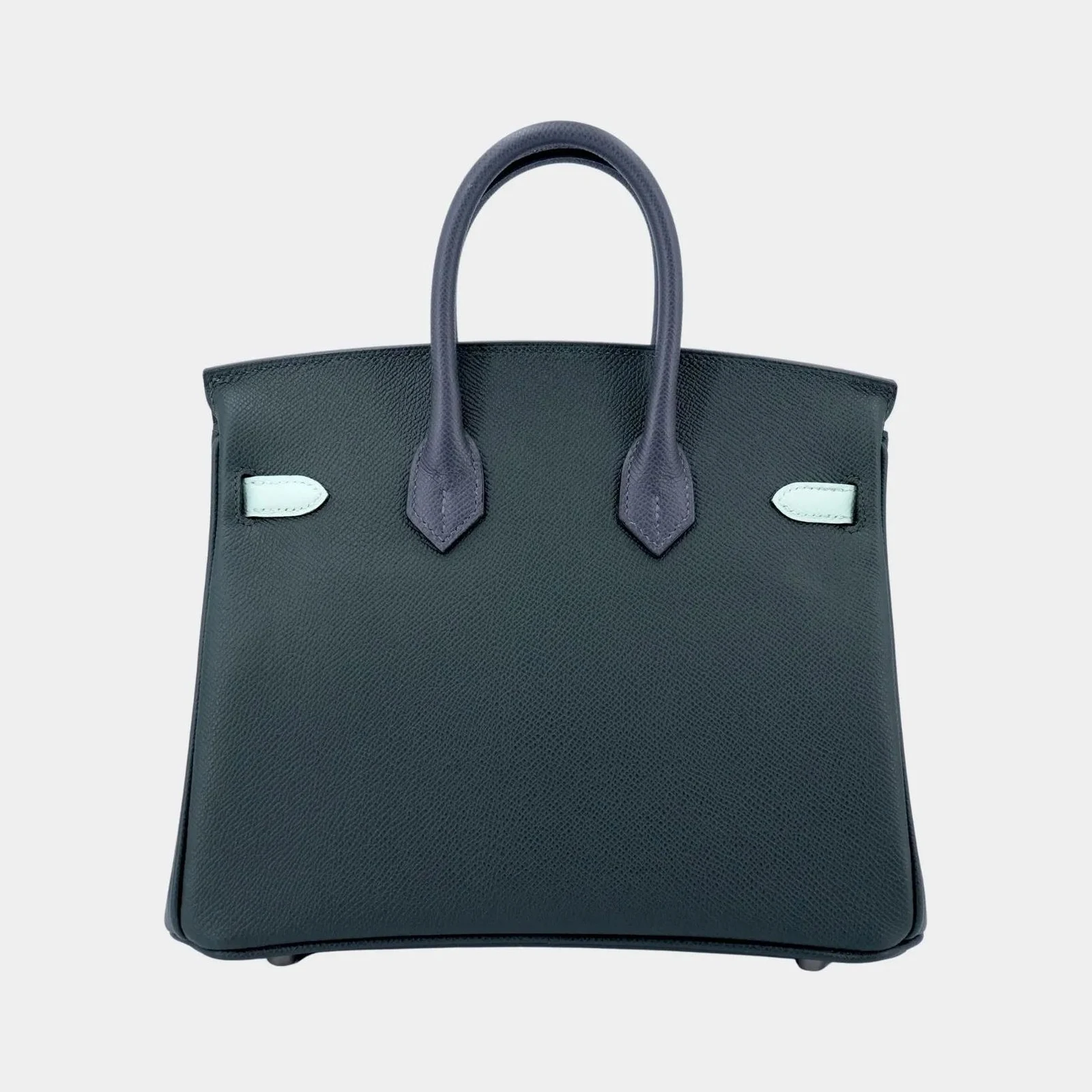 Hermès Birkin 25 Epsom Vert Fonce/ Vert Peppermint/ Ardoise PHW