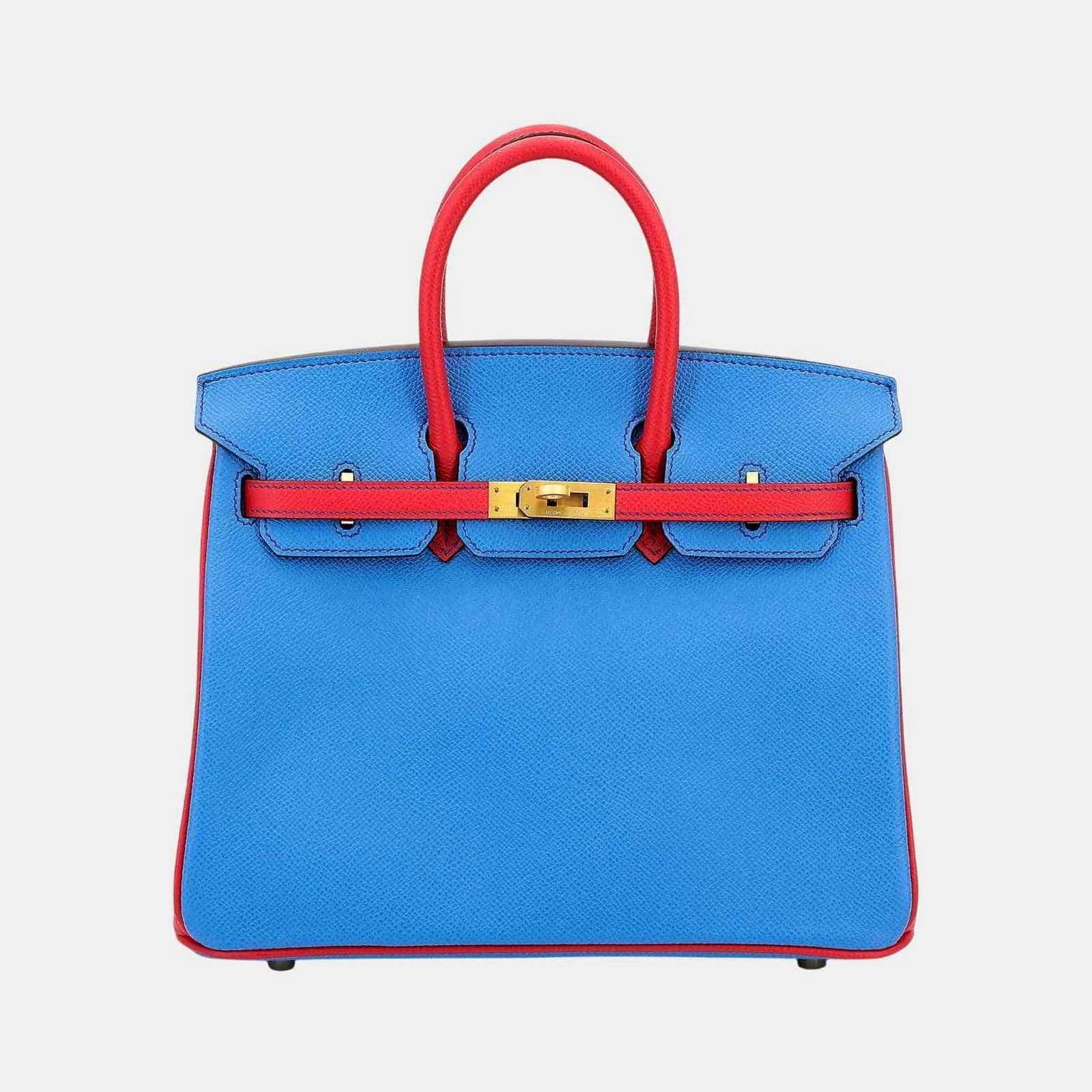 Hermès Birkin 25 HSS Epsom Bleu Paradis/Bougainvillea GHW