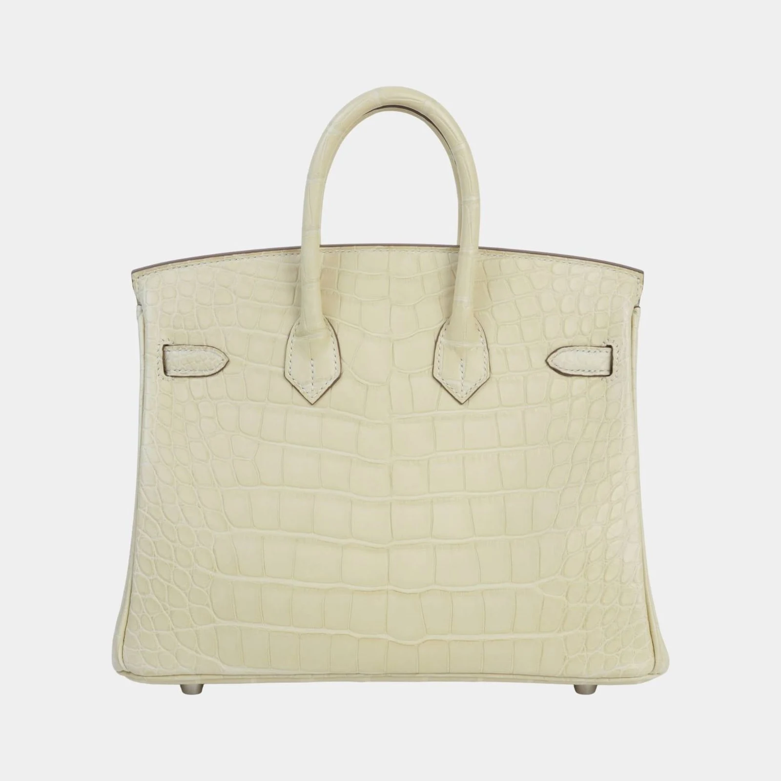 Hermès Birkin 25 Matte Alligator Vanille PHW