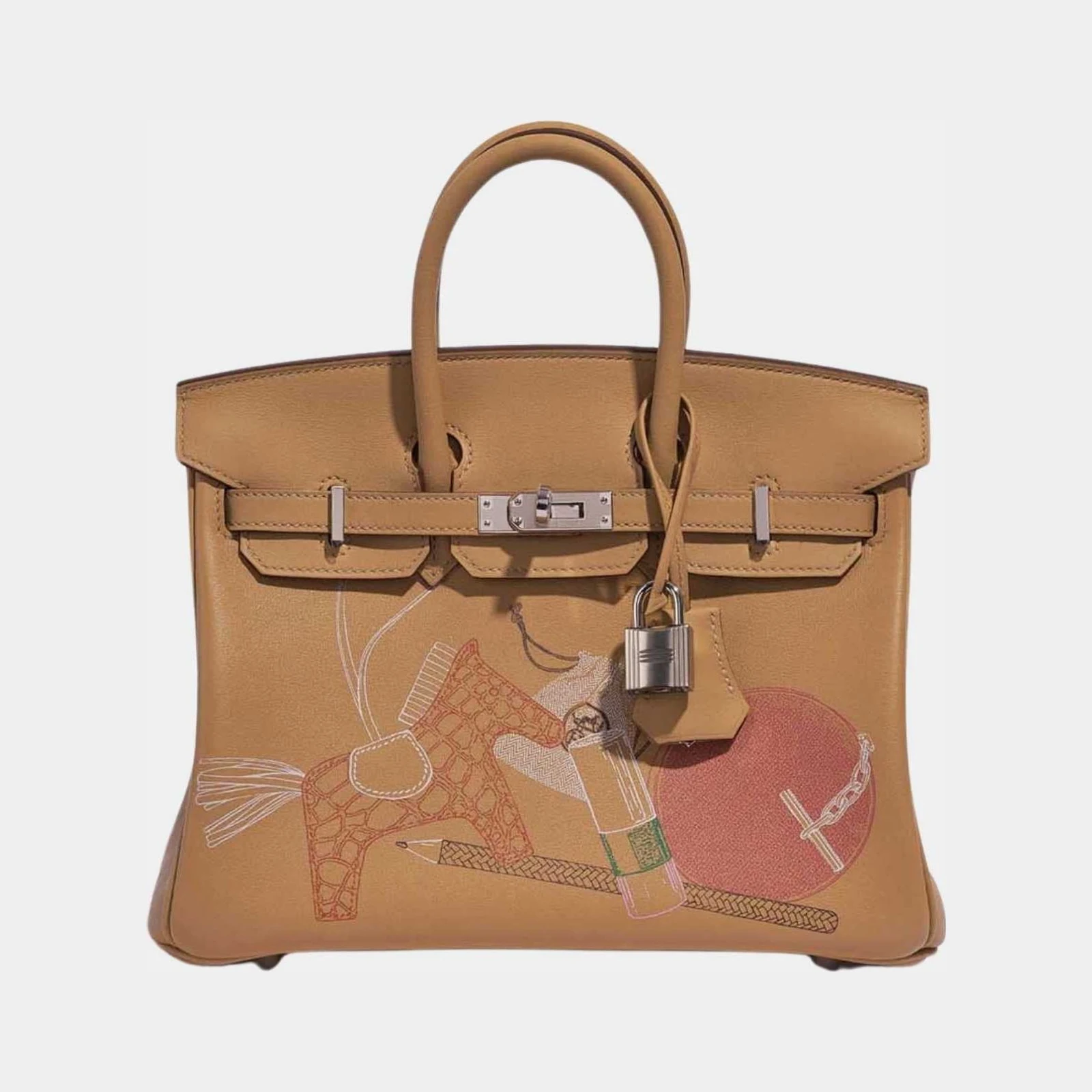 Hermès Birkin 25 Swift Biscuit In and Out