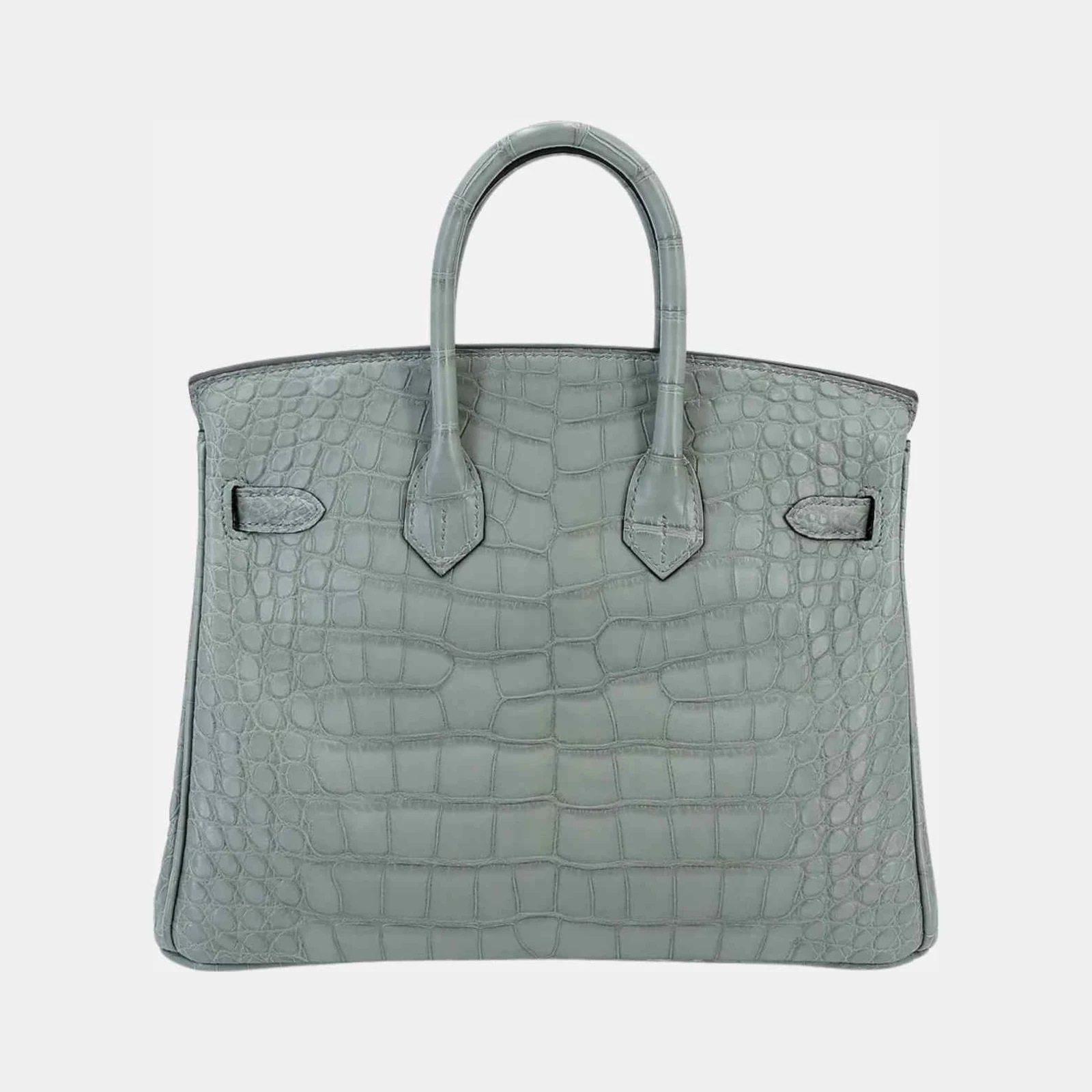 Hermès Birkin 25 Matte Alligator Gris Ciment PHW