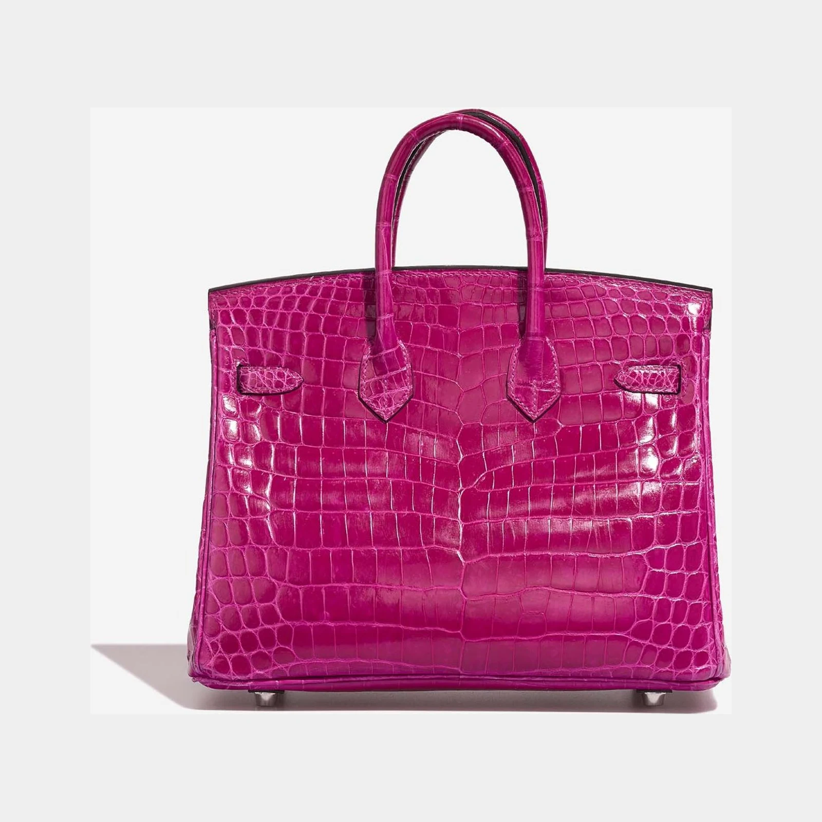Hermès Birkin 25 Niloticus Crocodile Rose Pourpre PHW