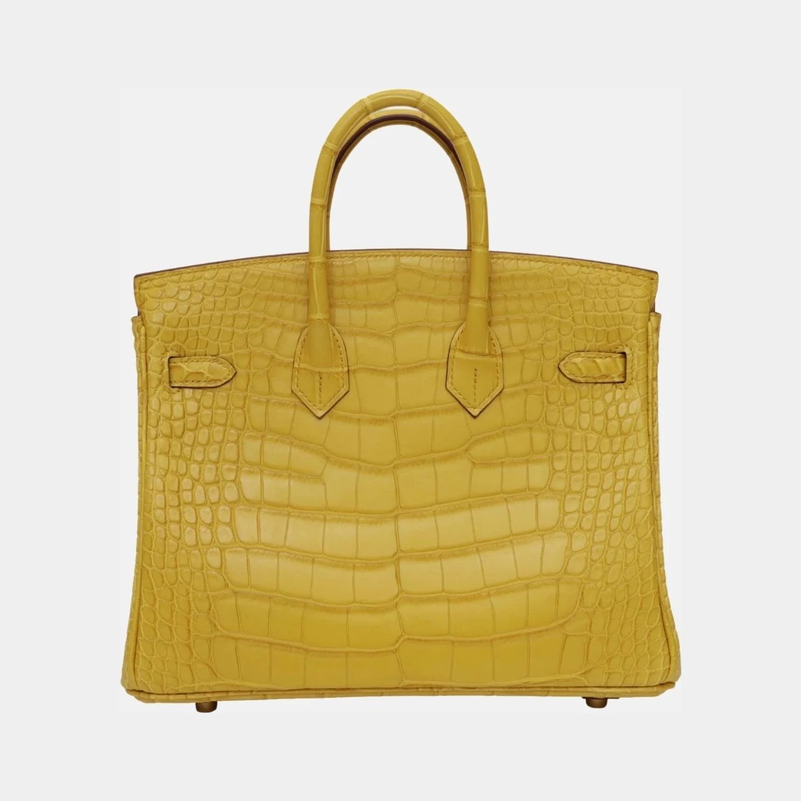 Hermès Birkin 25 Jaune Ambre Matte Alligator GHW