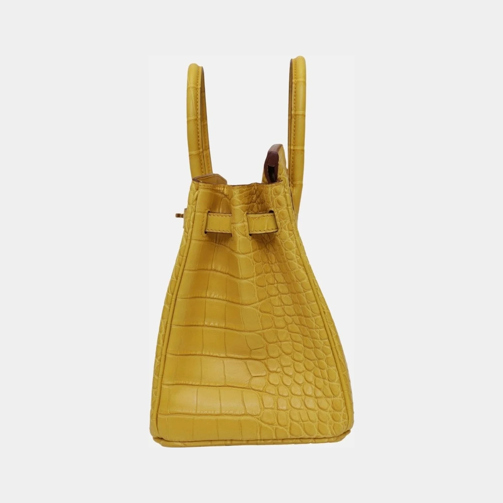 Hermès Birkin 25 Jaune Ambre Matte Alligator GHW