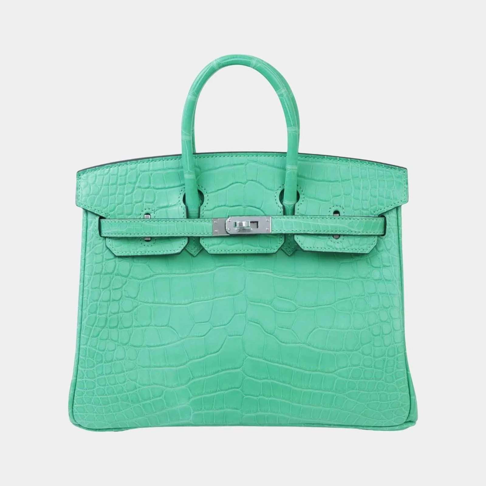 Hermès Birkin 25 Matte Alligator Vert Comics PHW