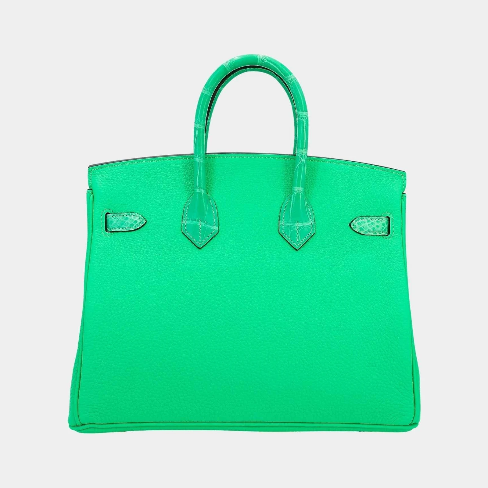 Hermès Birkin 25 Touch Togo-Matte Alligator Vert Comics PHW