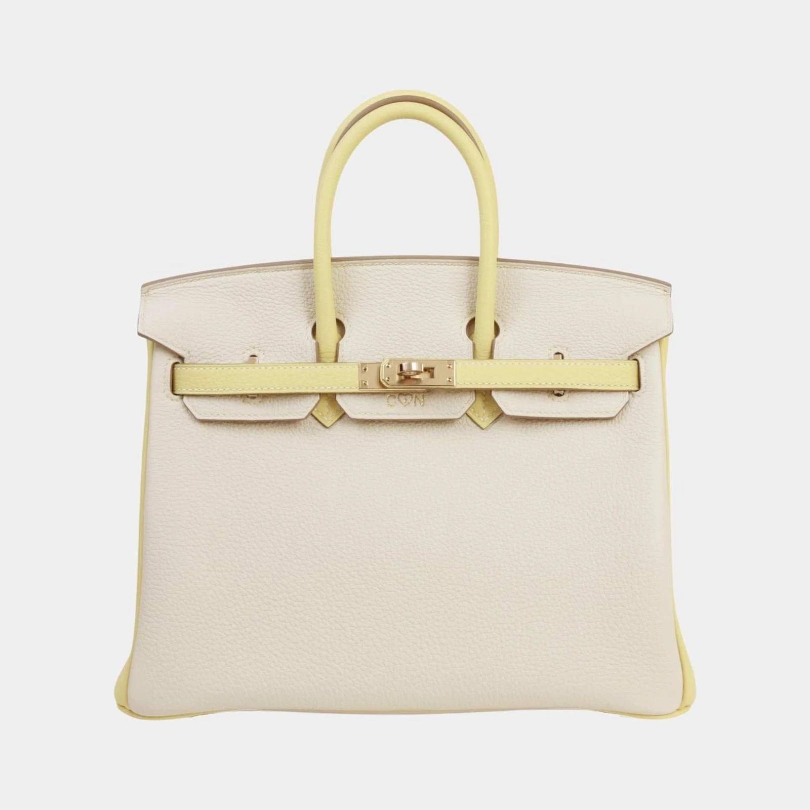 Hermès Birkin 25 HSS Togo Craie/Jaune Poussin PBHW