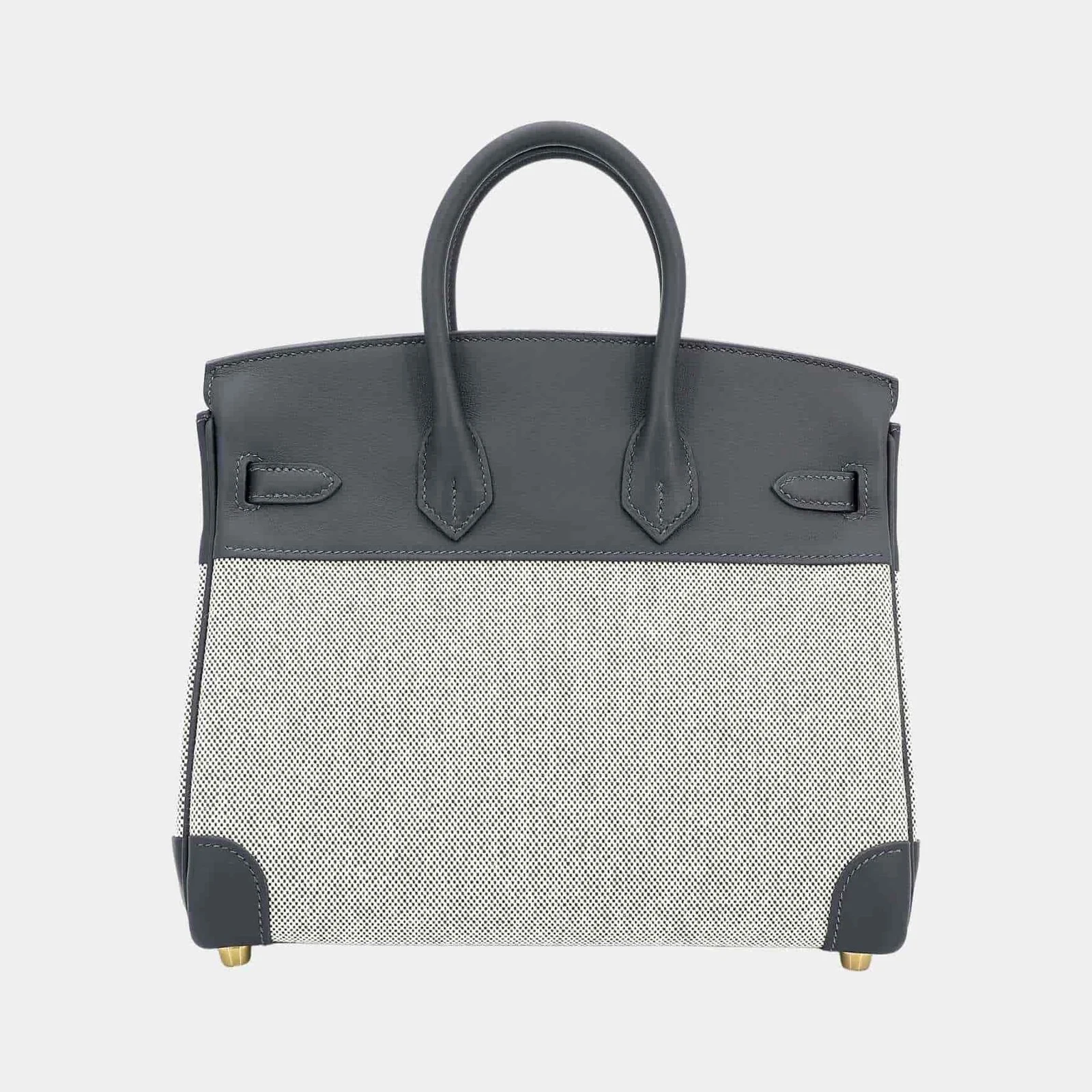 Hermès Birkin 25 Toile H Canvas-Swift Ardoise GHW