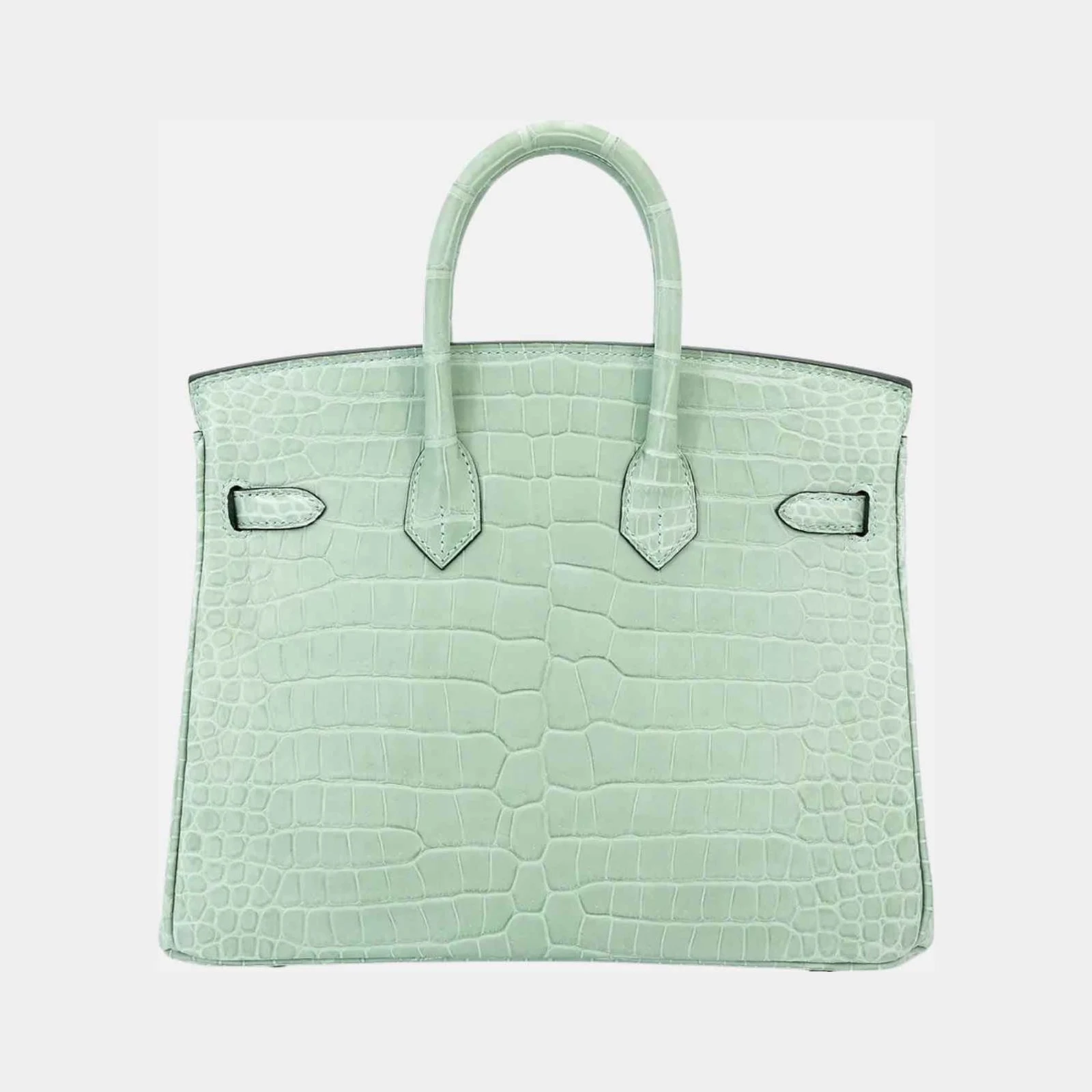 Hermès Birkin 25 Matte Porosus Crocodile Vert d’Eau GHW