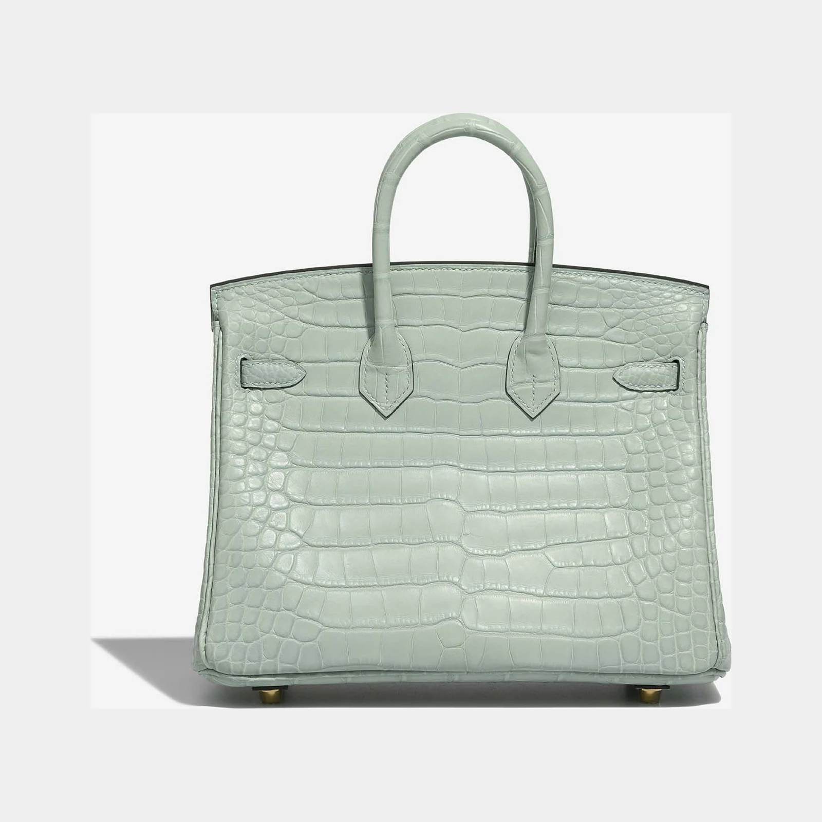 Hermès Birkin 25 Matte Alligator Vert d'Eau GHW