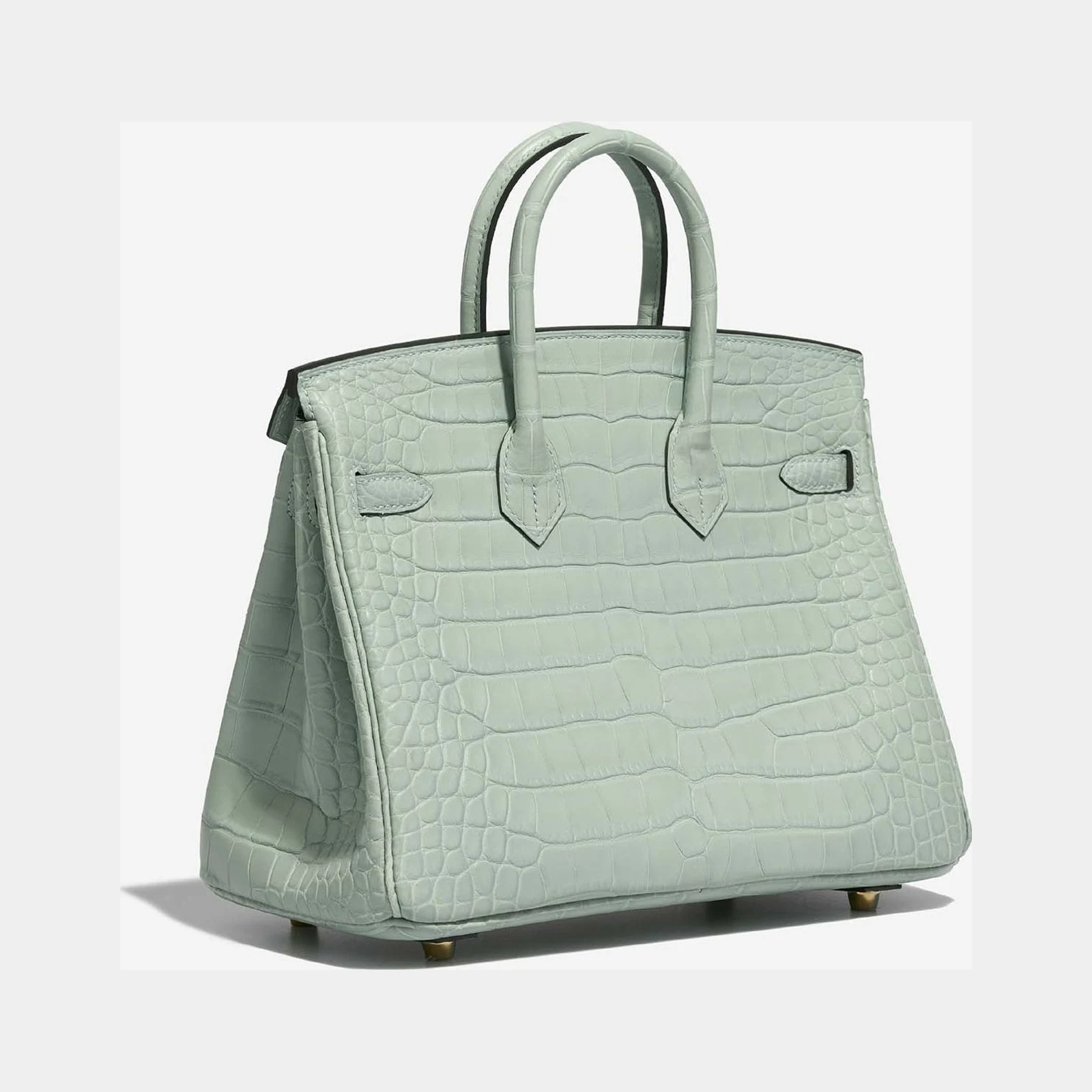 Hermès Birkin 25 Matte Alligator Vert d'Eau GHW