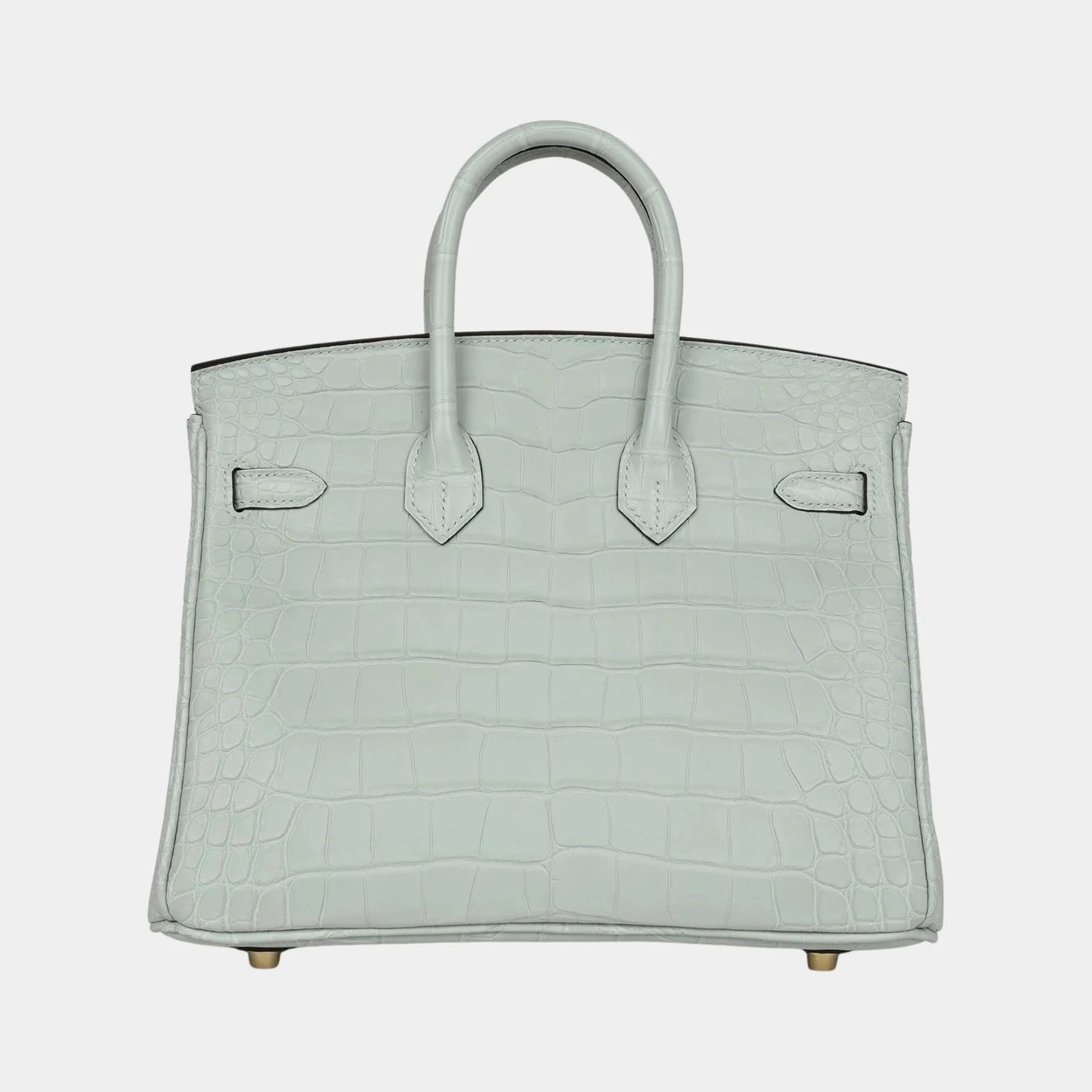 Hermès Birkin 25 Gris Neve Alligator GHW