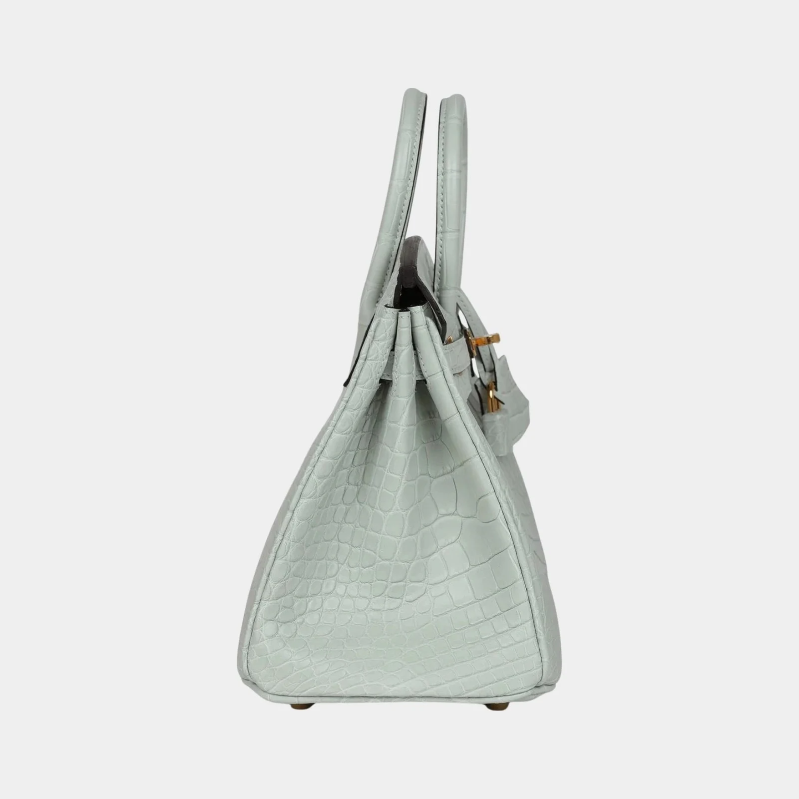 Hermès Birkin 25 Gris Neve Alligator GHW