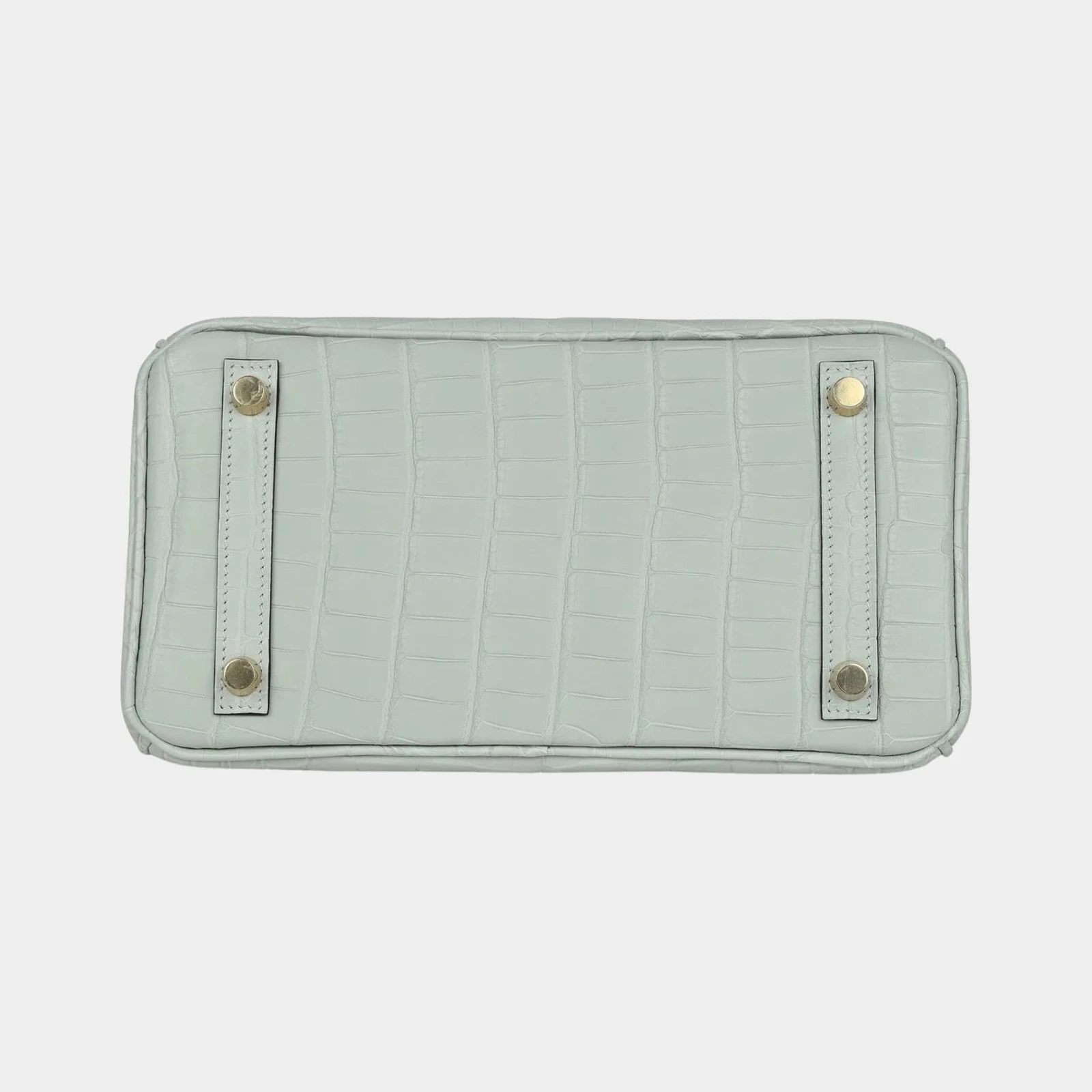 Hermès Birkin 25 Gris Neve Alligator GHW