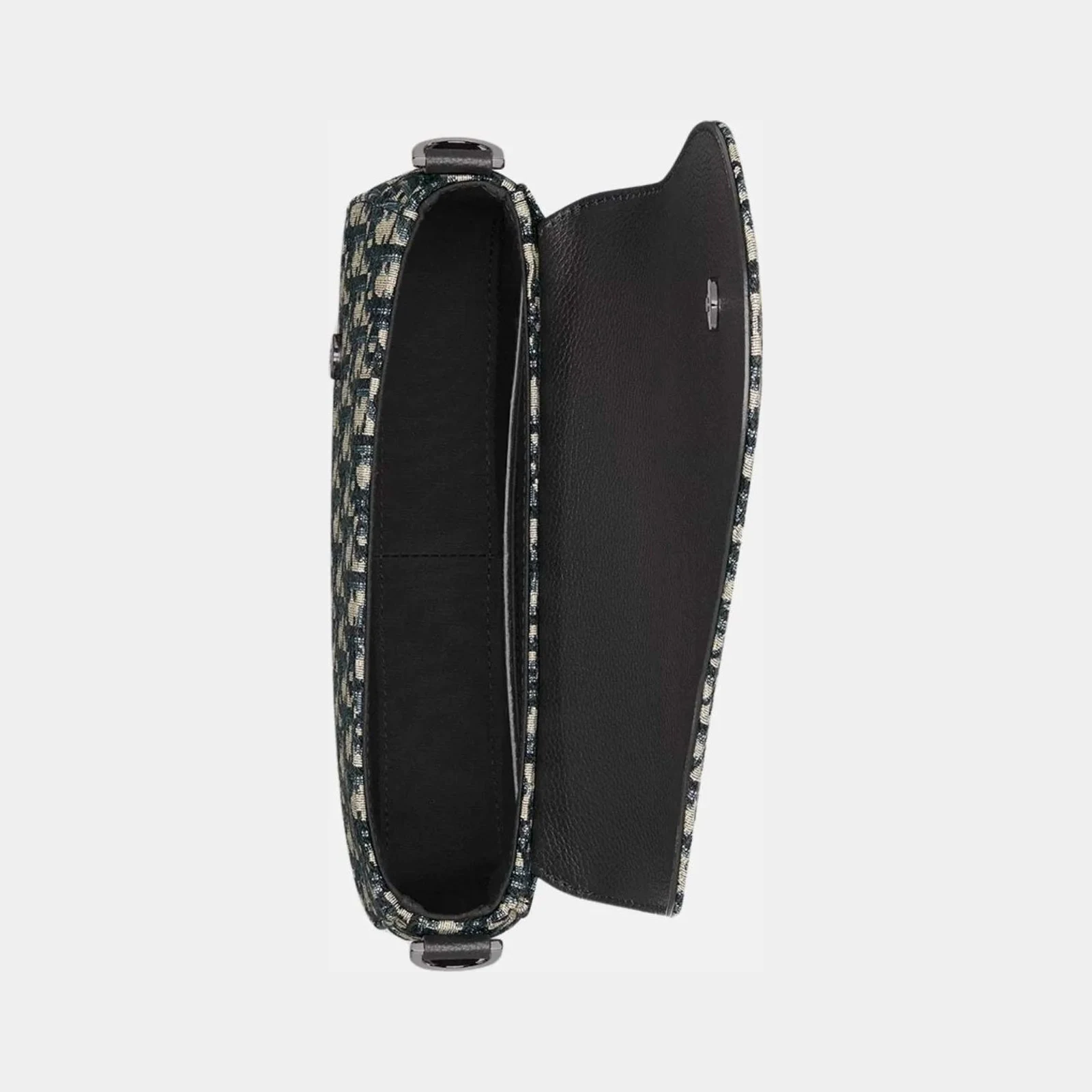 Dior Saddle Messenger Bag In Oblique Jacquard And Grained Calfskin