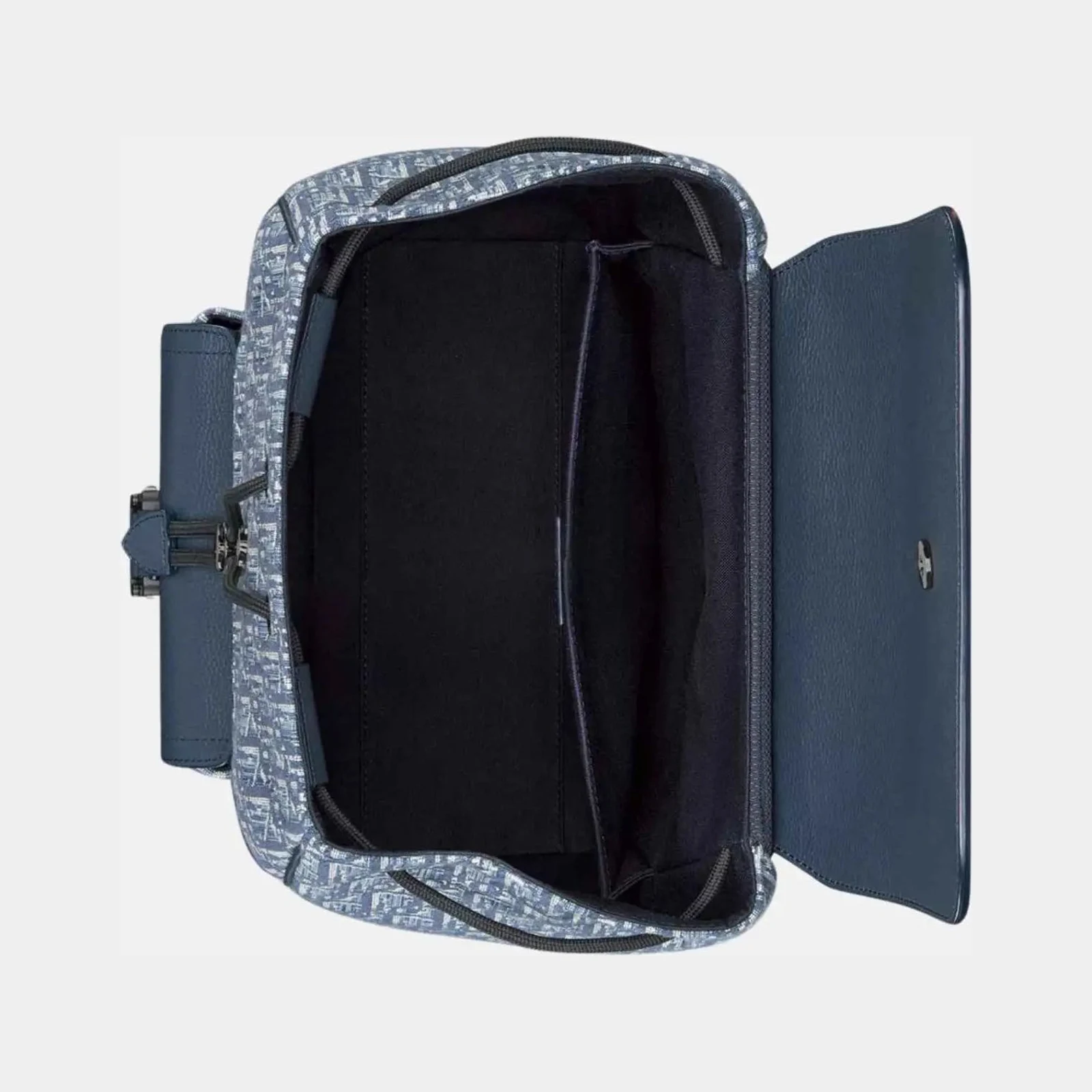 Dior Saddle Flap Backpack in Oblique and Grained Calfskin