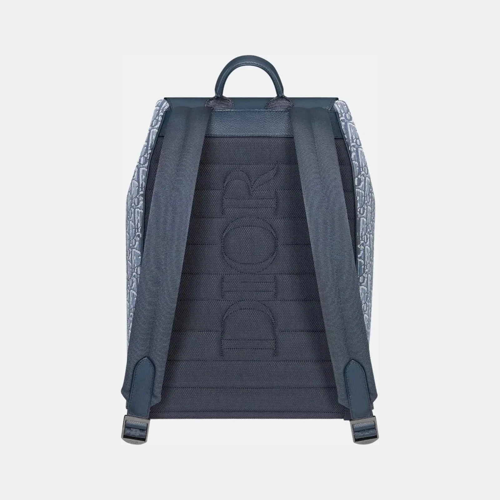 Dior Saddle Flap Backpack in Oblique and Grained Calfskin