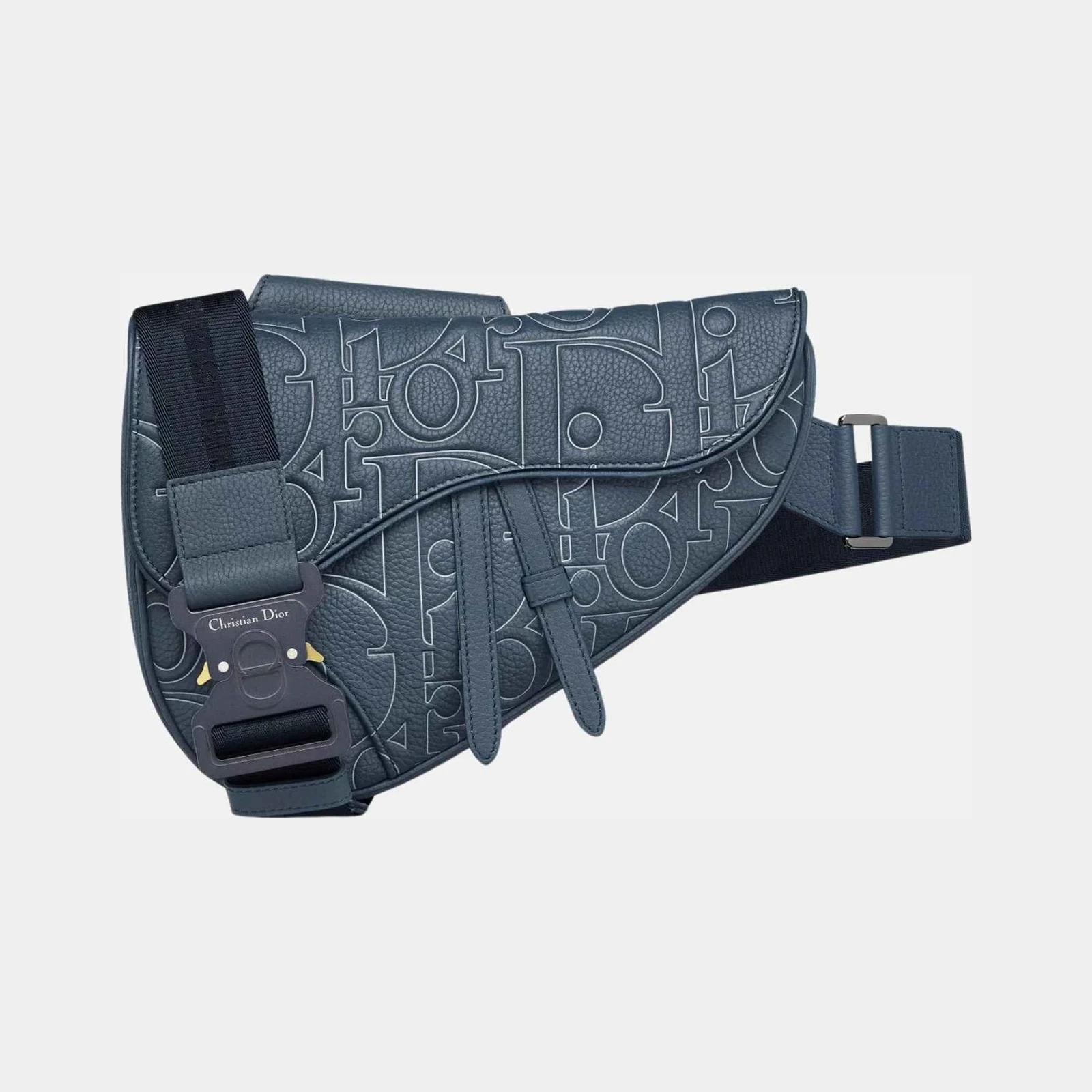 Dior Saddle Bag In Gravity Outline Leather And Grained Calfskin